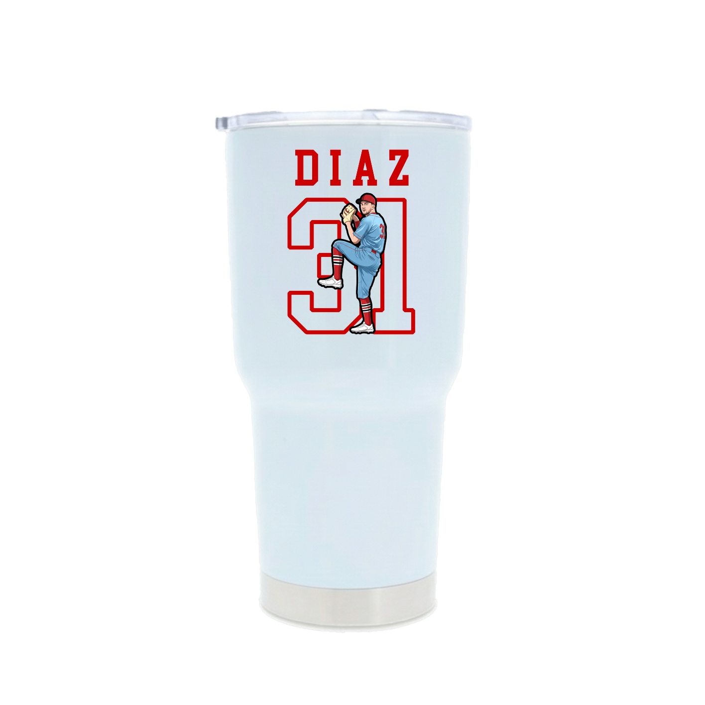 30oz Stainless Steel Tumbler — Shirsey in White