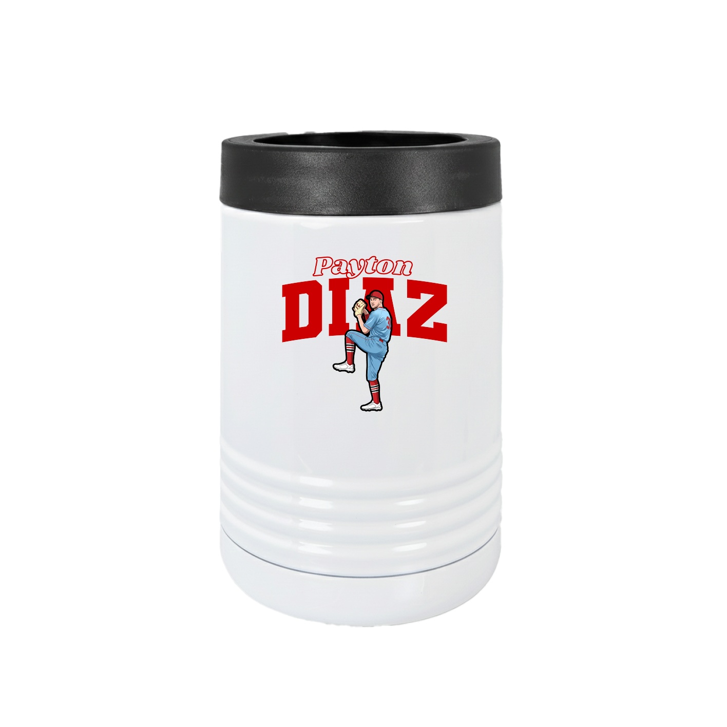 Beverage Holder — Name Arch in White