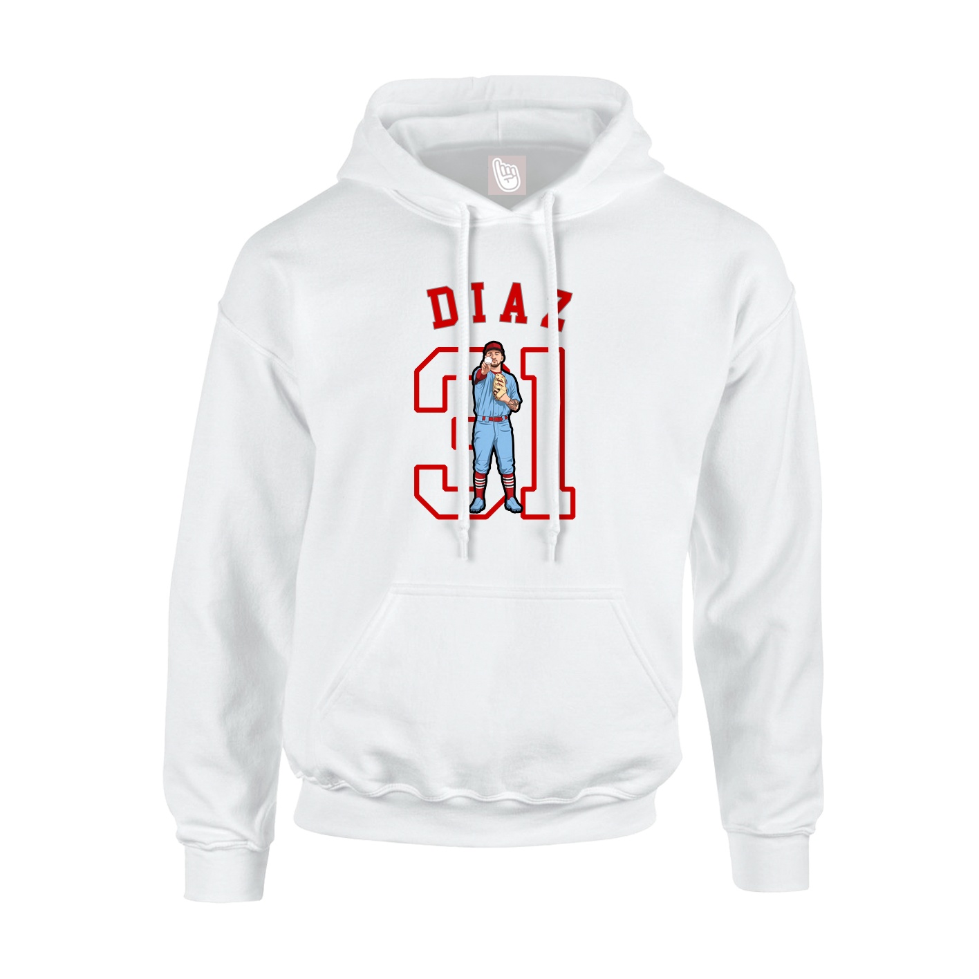 Youth Hoodie — Shirsey Arch in White