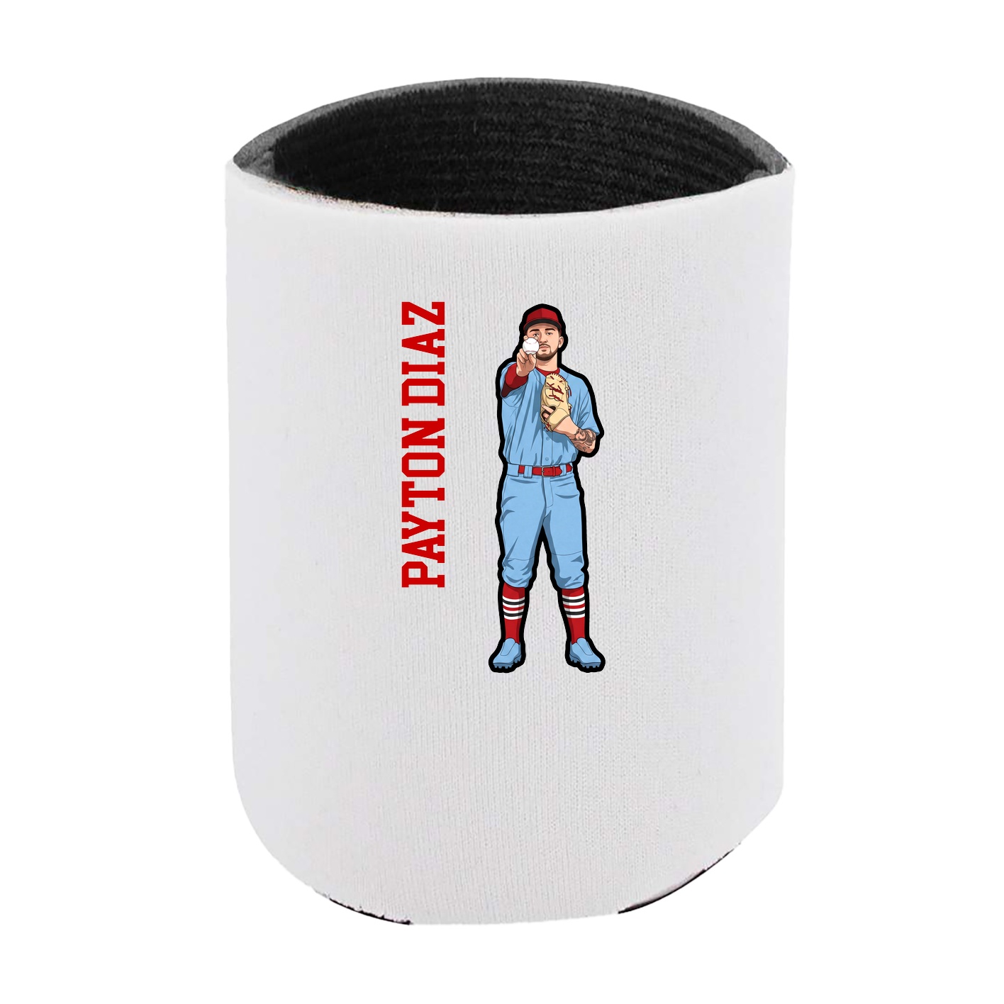 Can Holder — Name Vertical in White