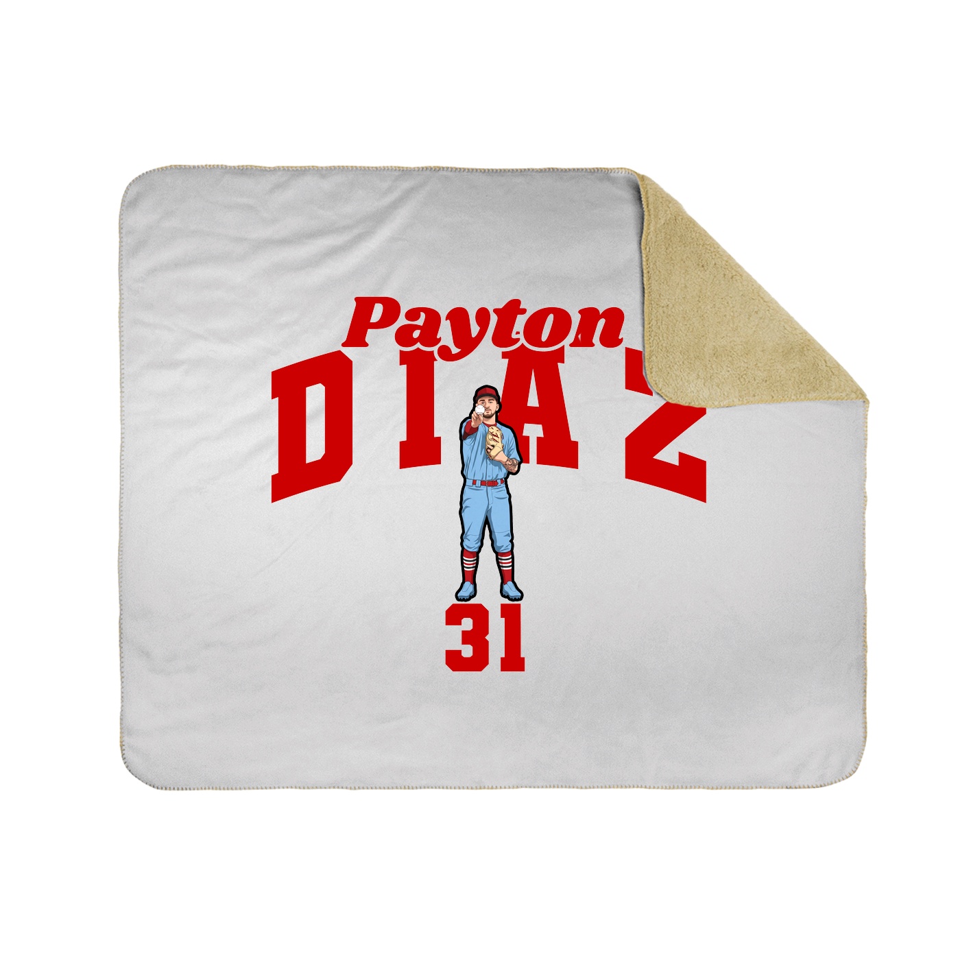 Throw Blanket — Signature Arch in White