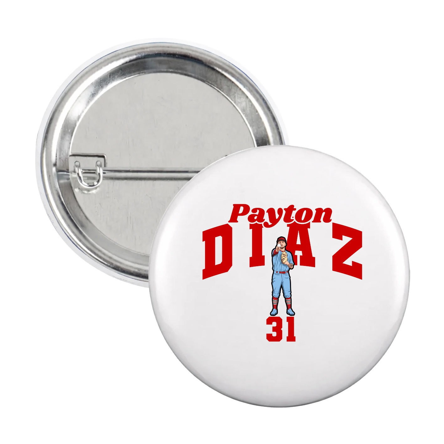 Game Day Button — Signature Arch in White
