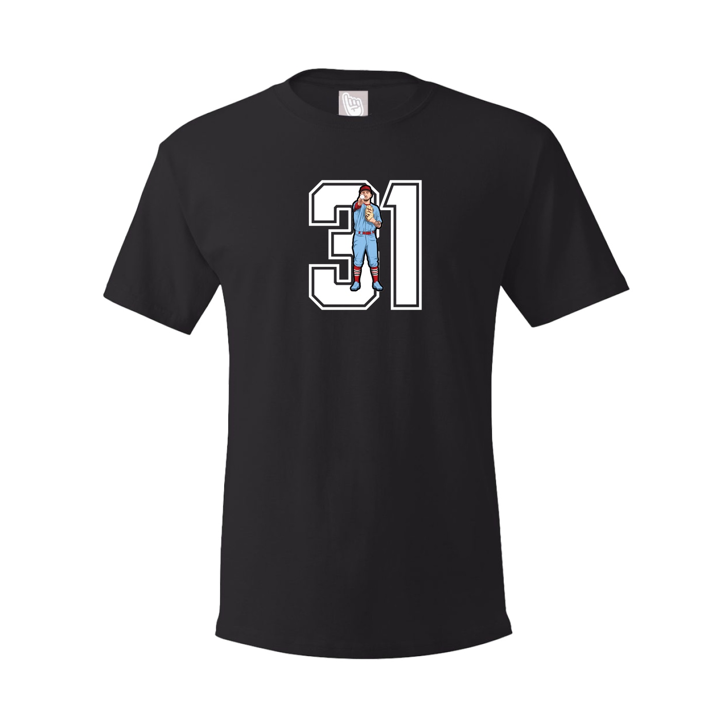 Youth Tee — Number in Black