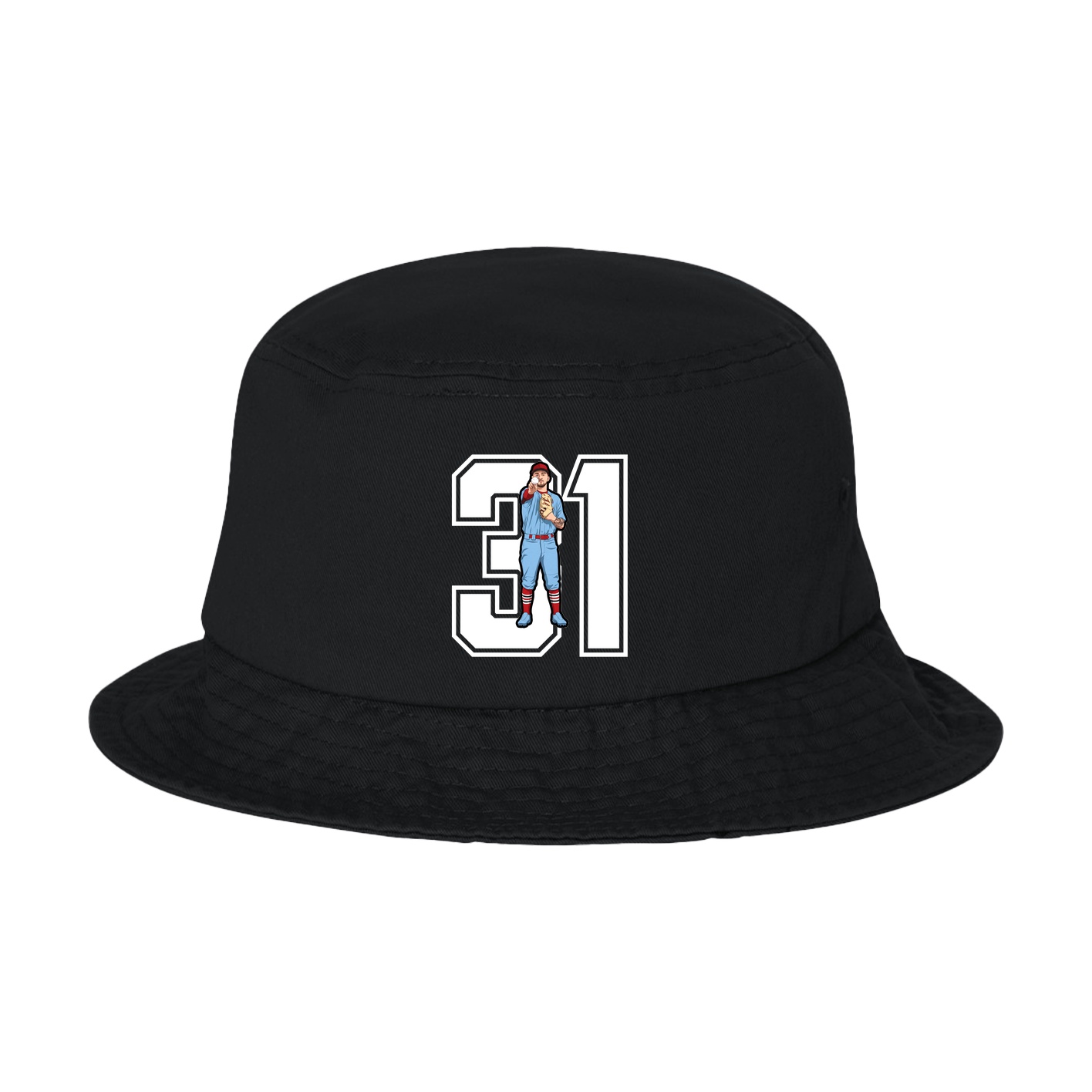 Bucket Cap — Number in Black
