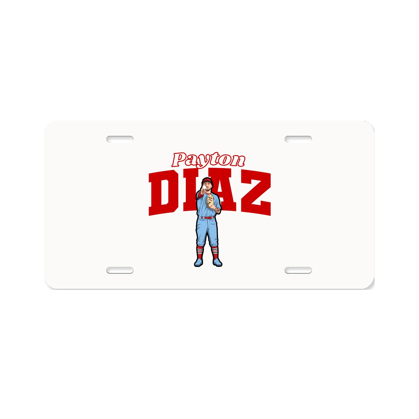 License Plate — Name Arch in Classic