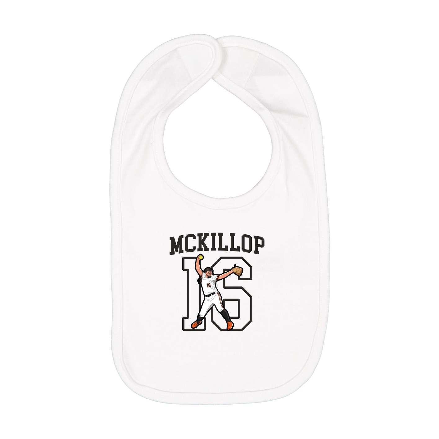 Infant Bib — Shirsey in White