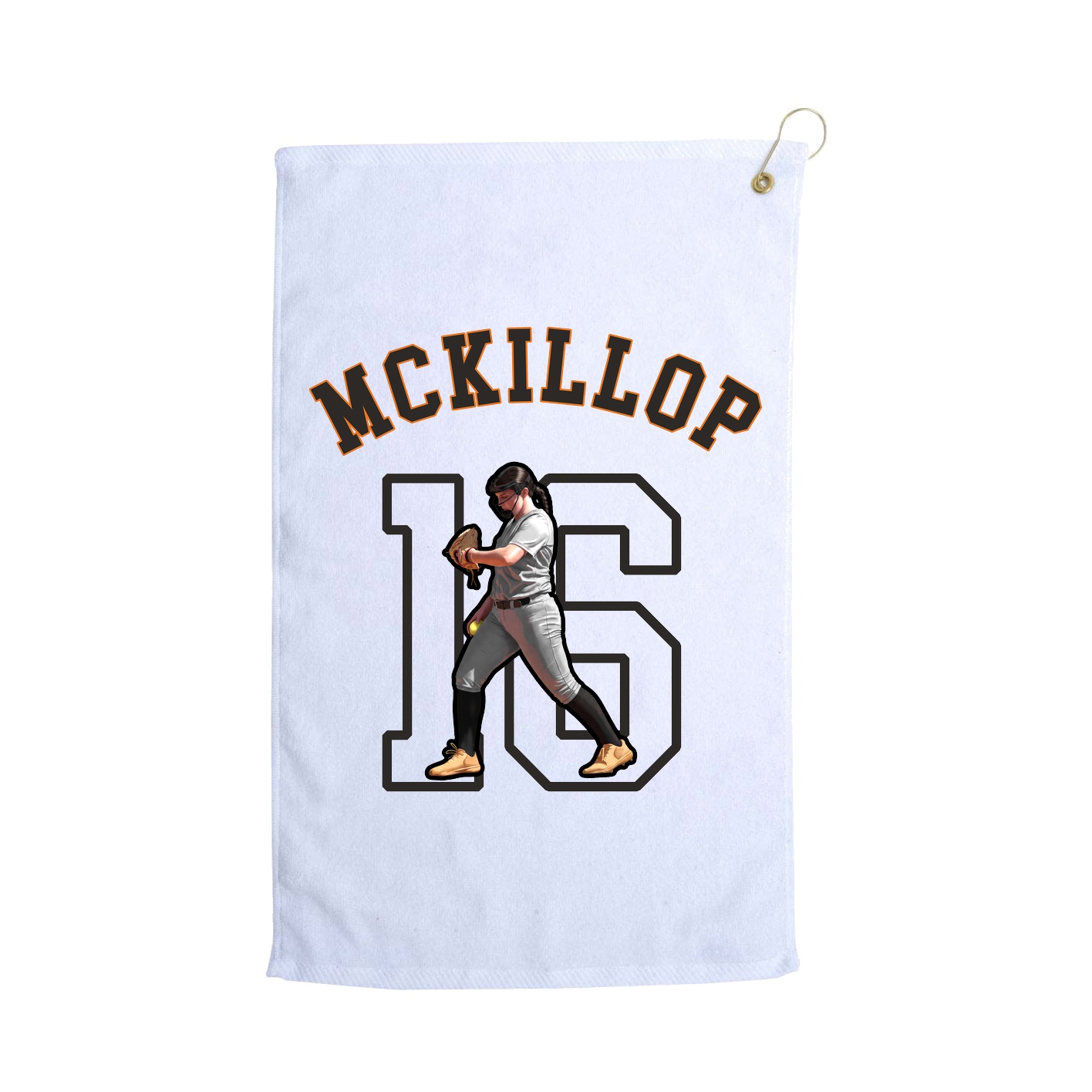 Golf Towel — Shirsey Arch in White
