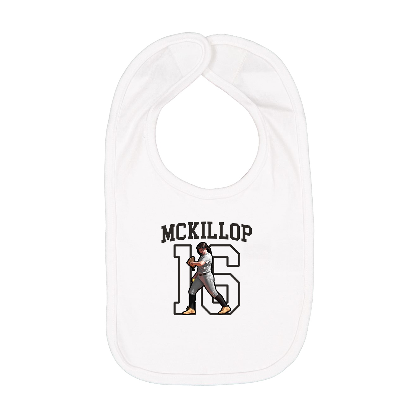 Infant Bib — Shirsey in White