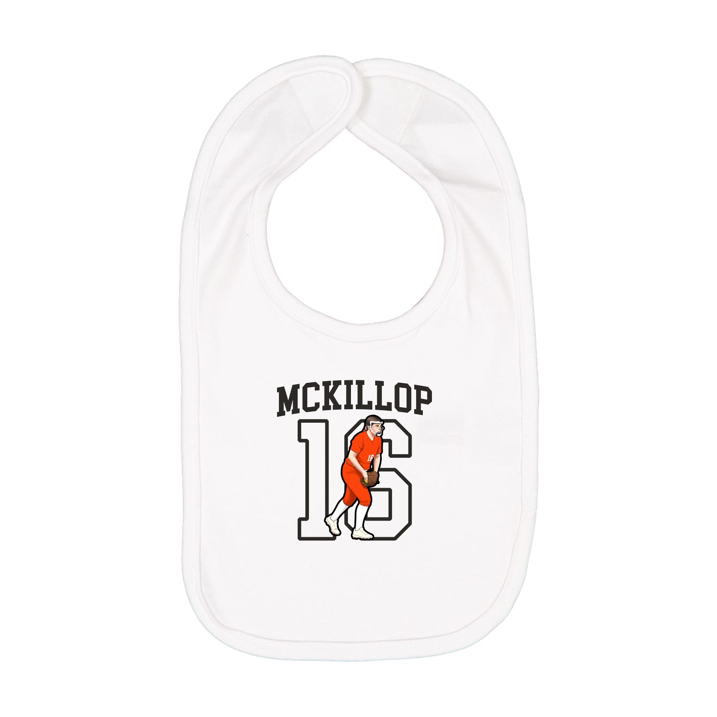 Infant Bib — Shirsey in White