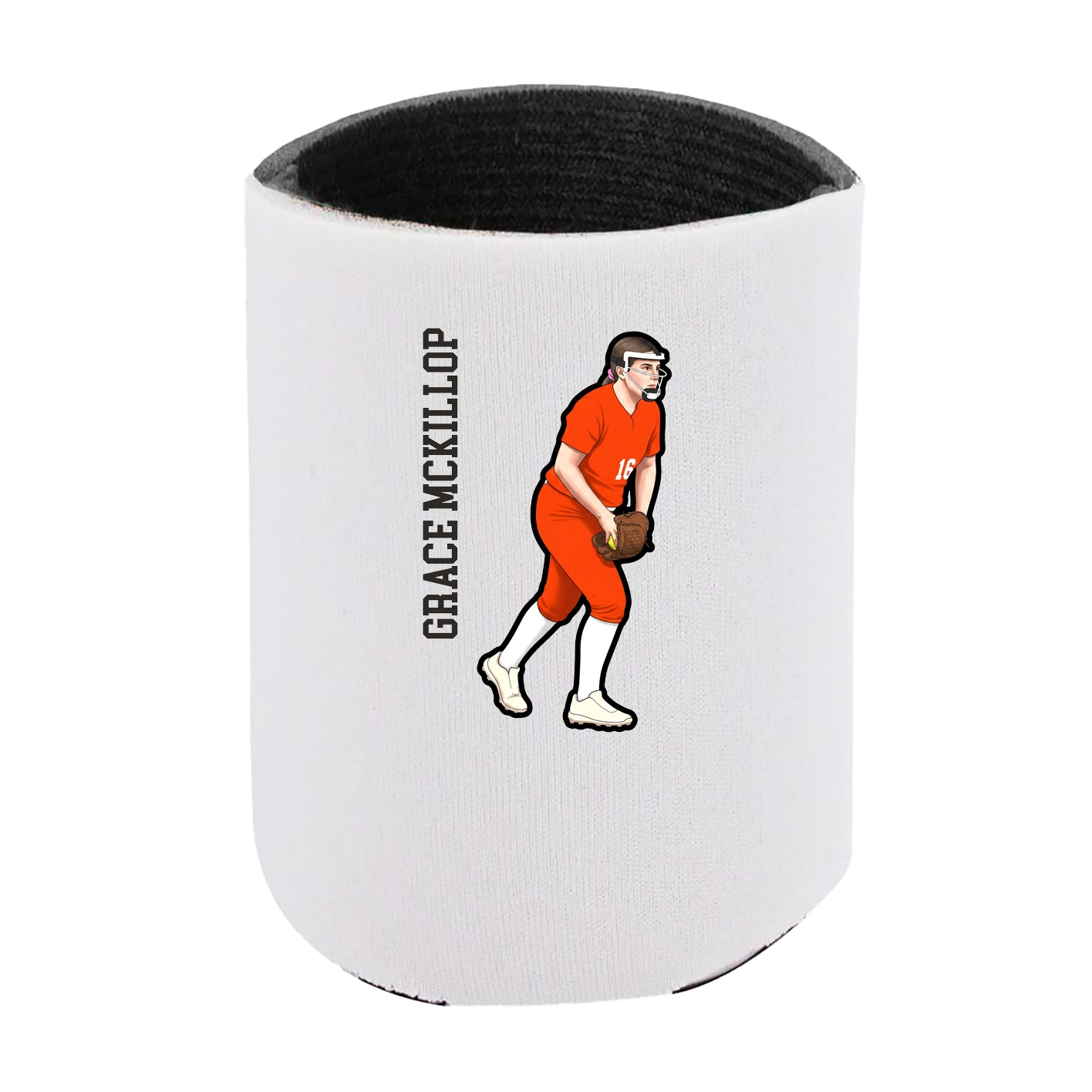 Can Holder — Name Vertical in White