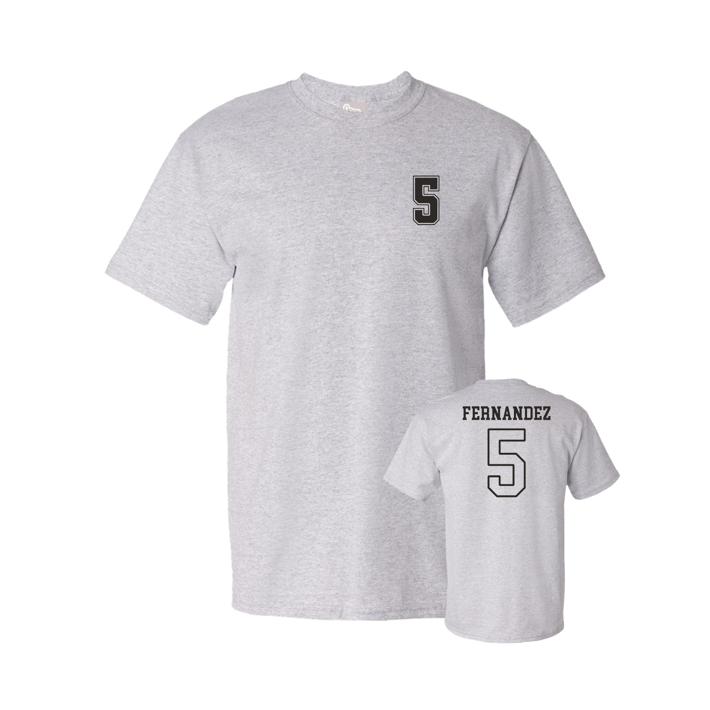 Youth Tee — Chest Back in Grey