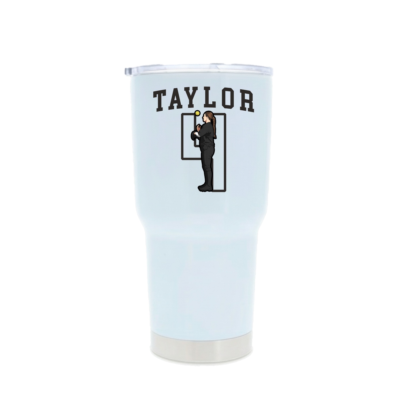 30oz Stainless Steel Tumbler — Shirsey in White