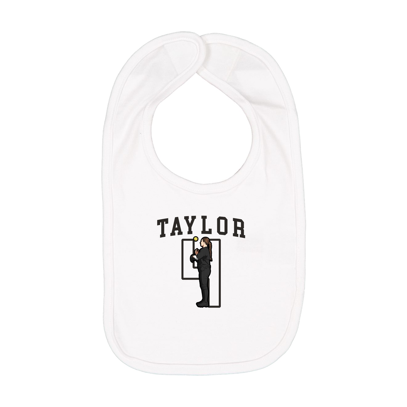 Infant Bib — Shirsey in White