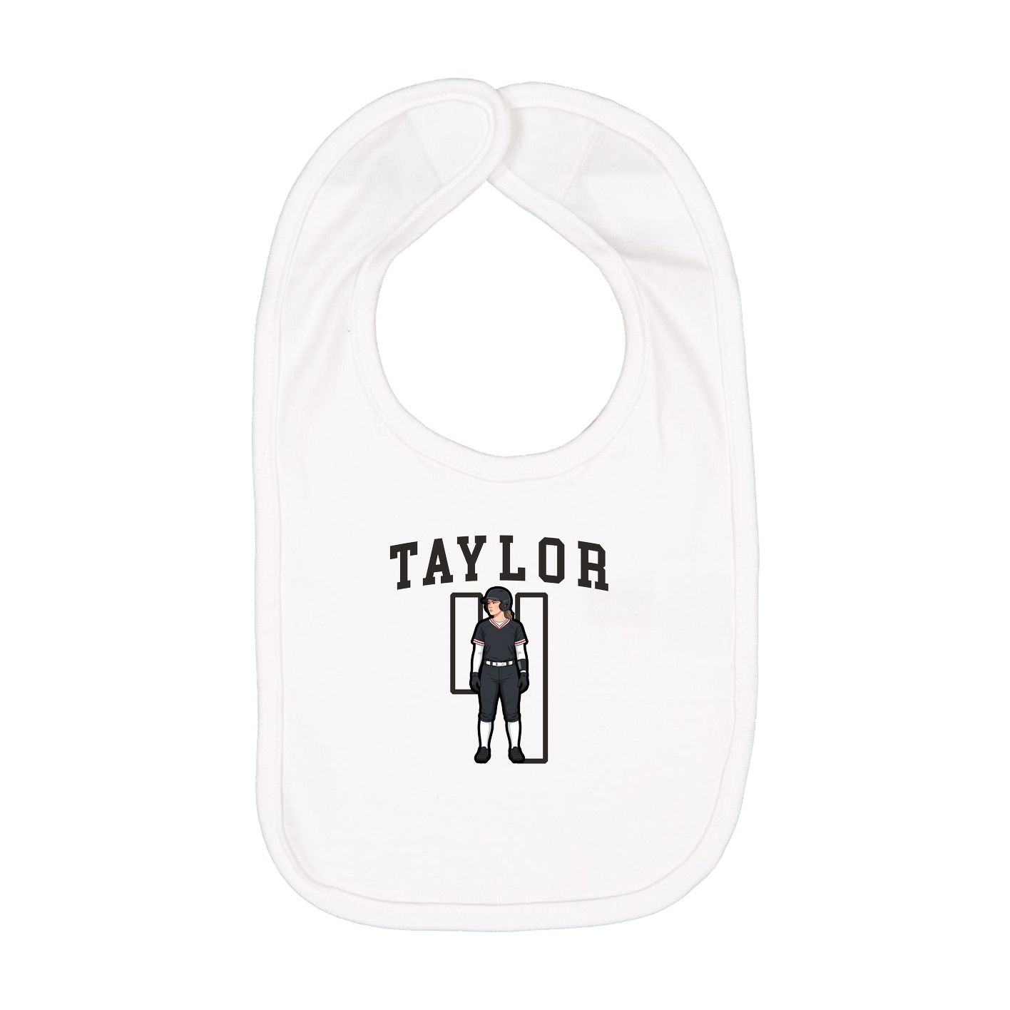 Infant Bib — Shirsey in White