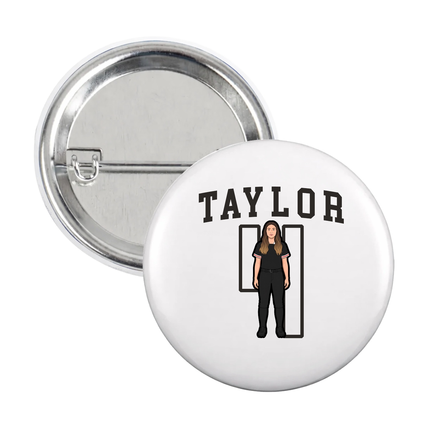 Game Day Button — Shirsey in White