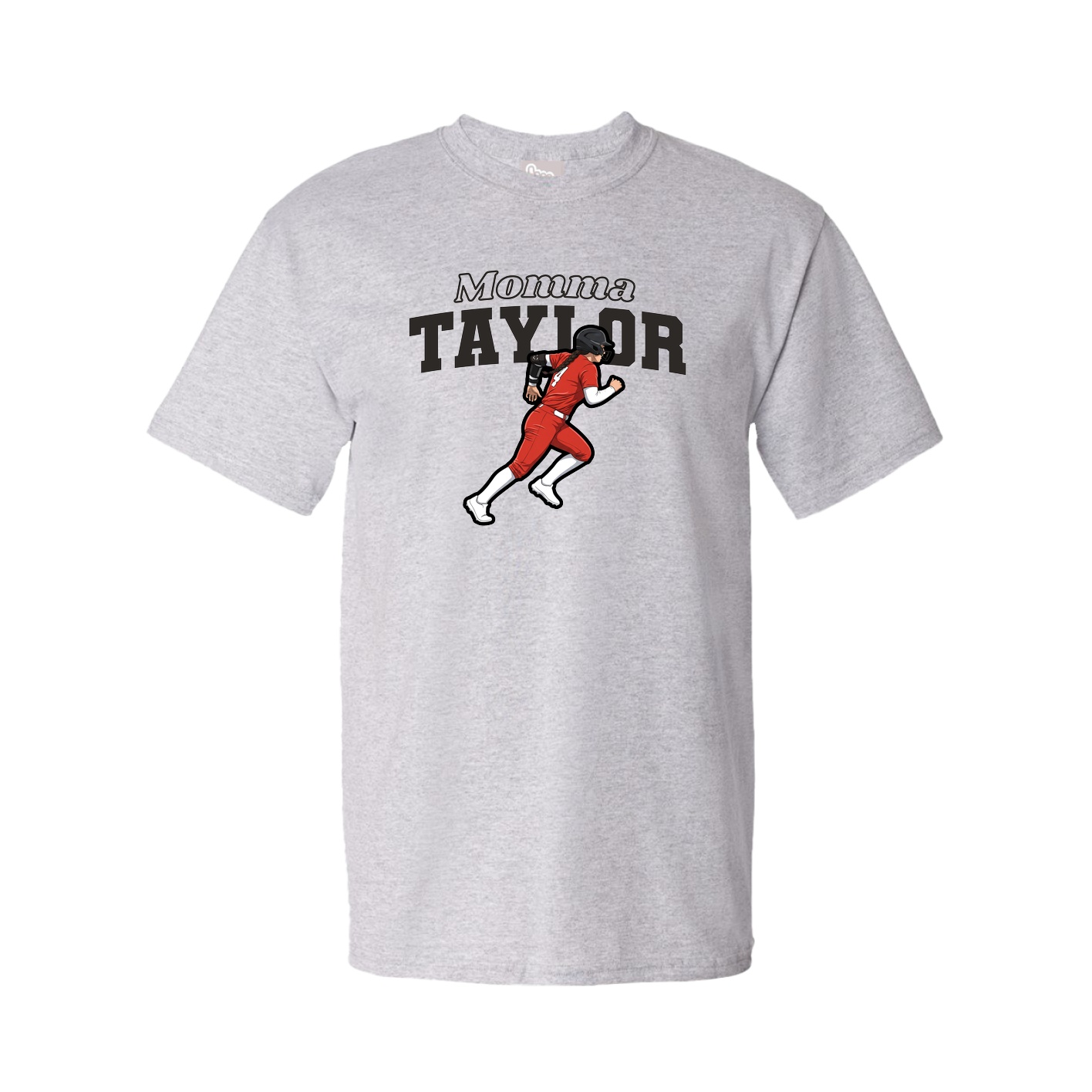 Youth Tee — Mothers Day Block in Grey