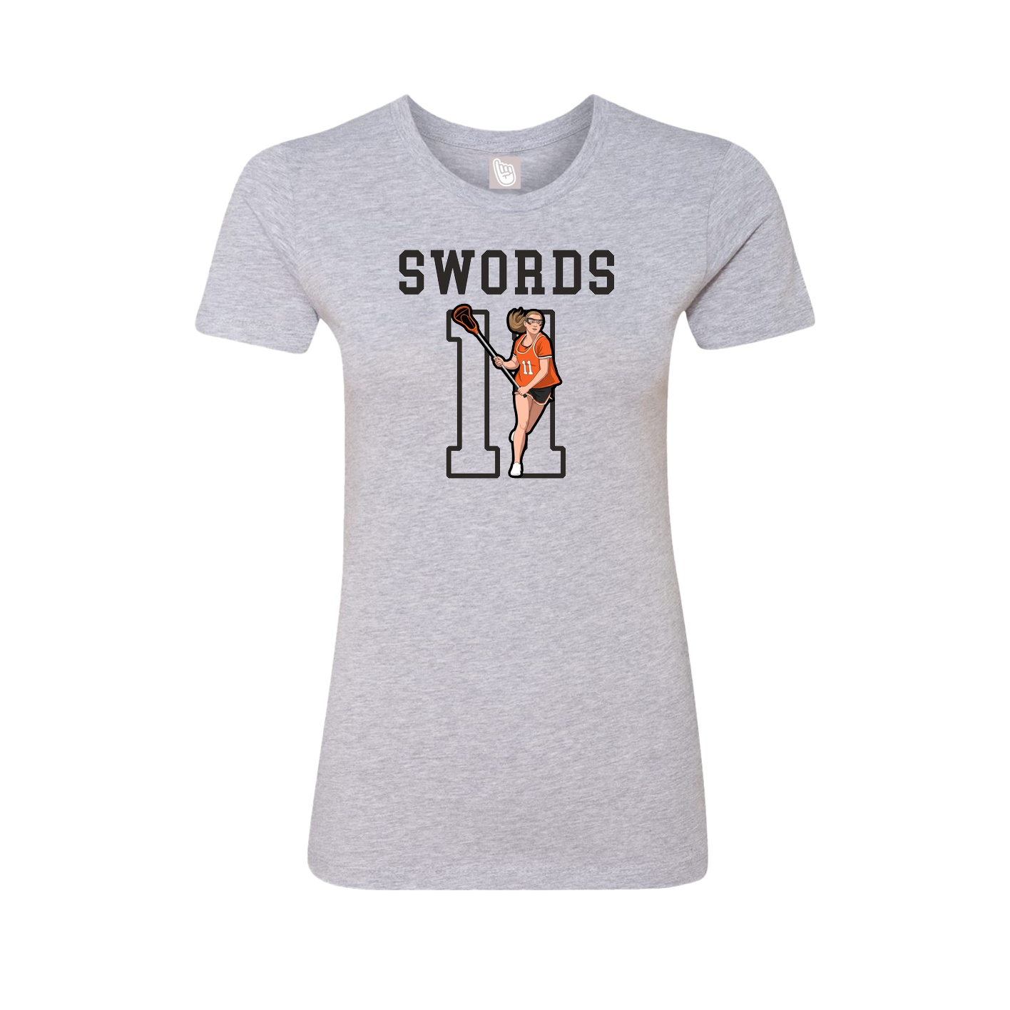Fitted Women's Tee — Shirsey in Grey