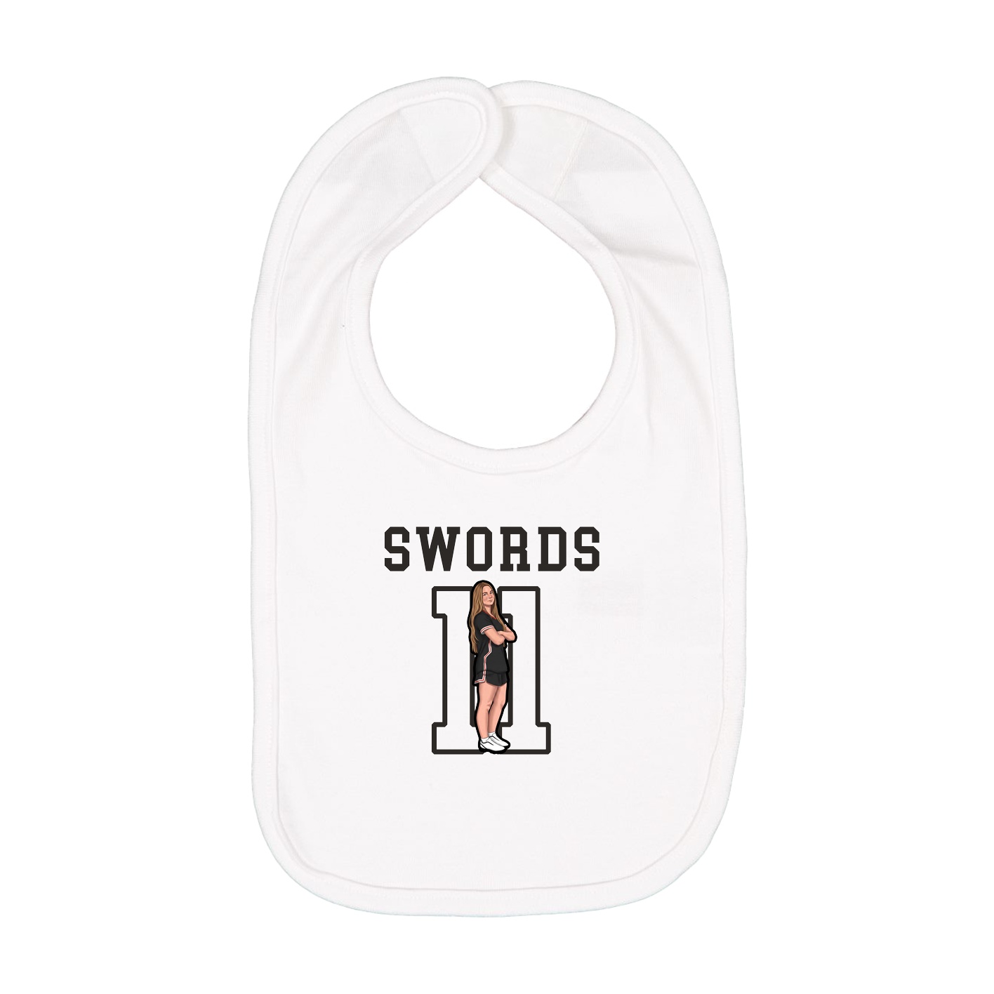 Infant Bib — Shirsey in White