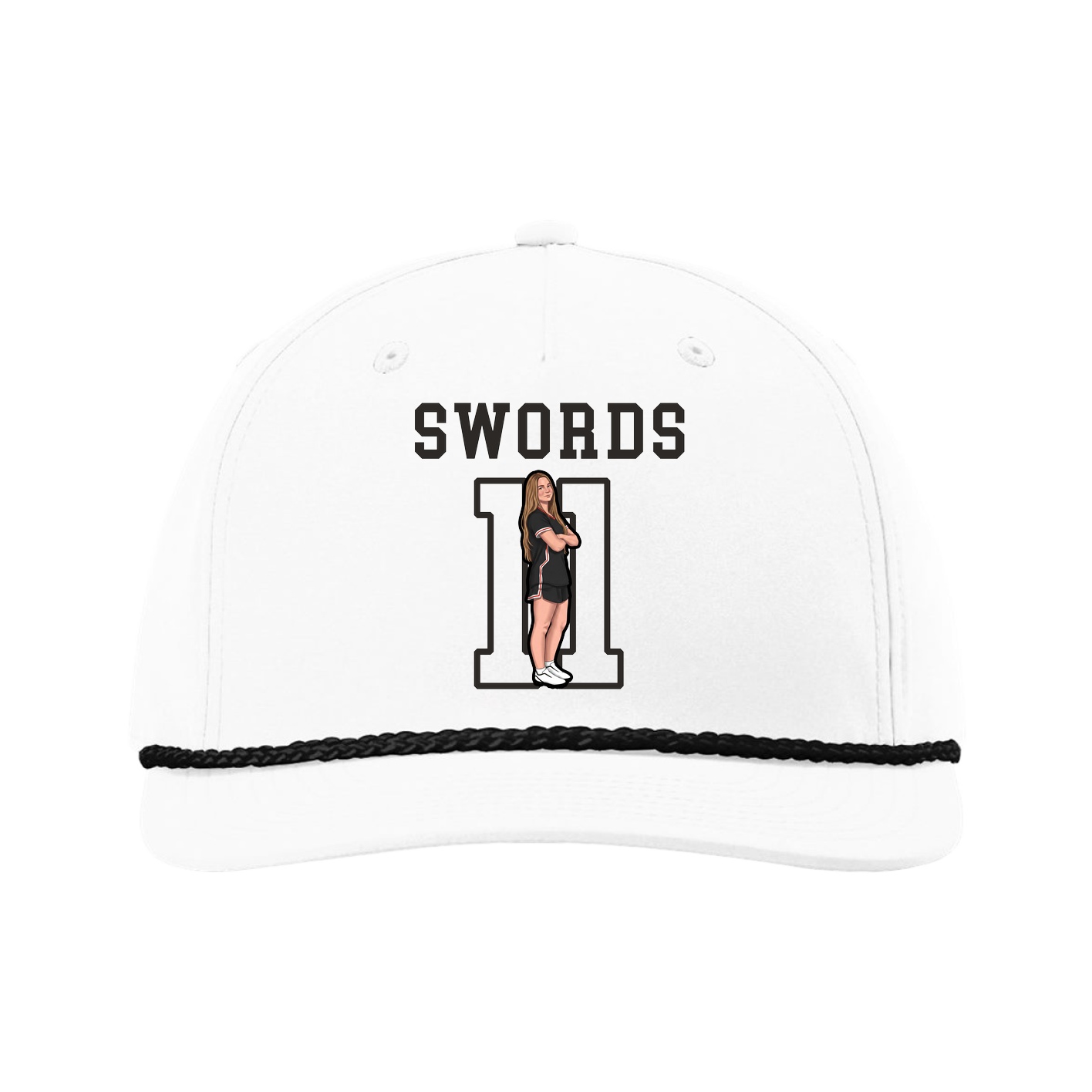 Five-Panel Classic Rope Cap — Shirsey in White