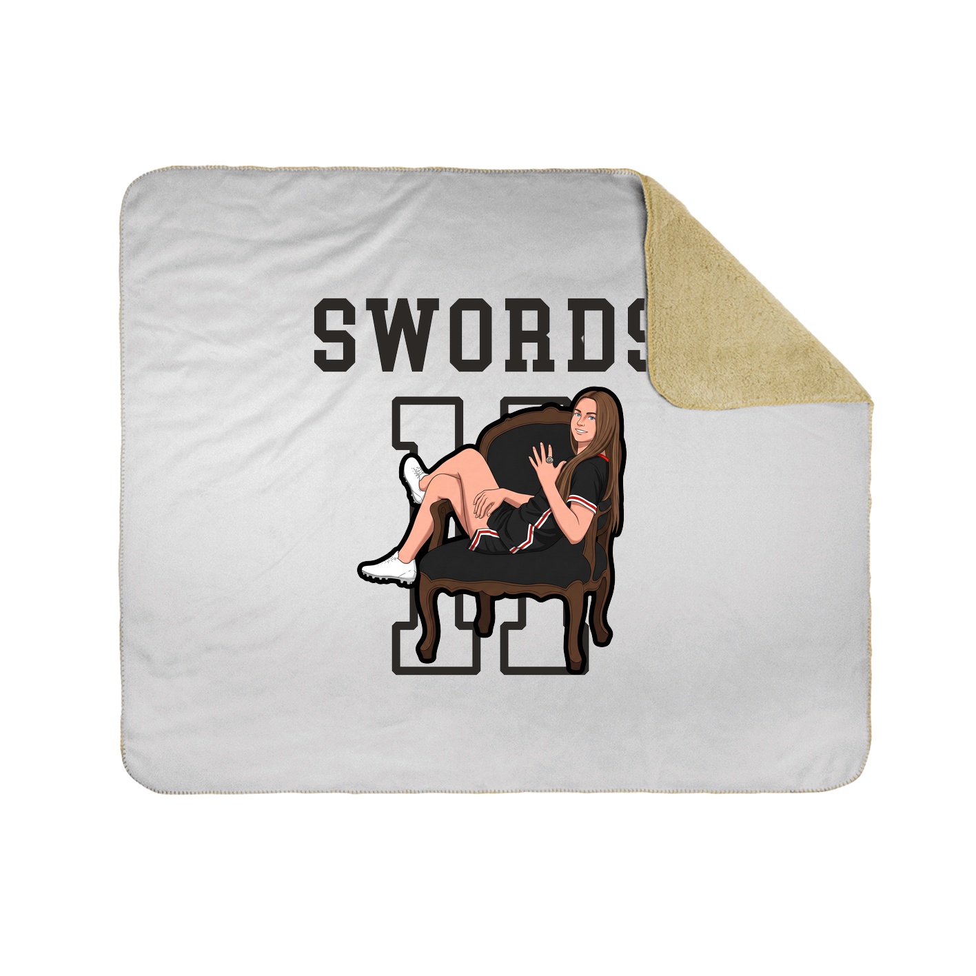 Throw Blanket — Shirsey in White
