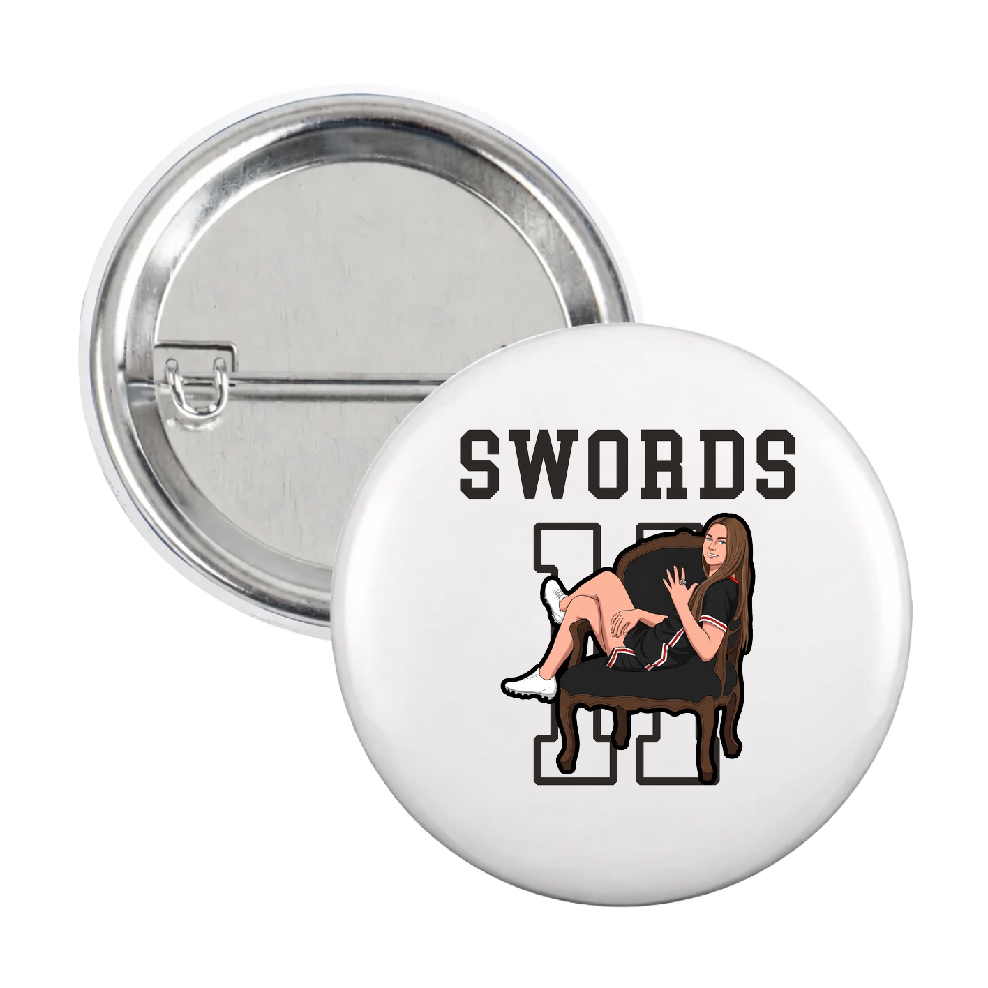 Game Day Button — Shirsey in White