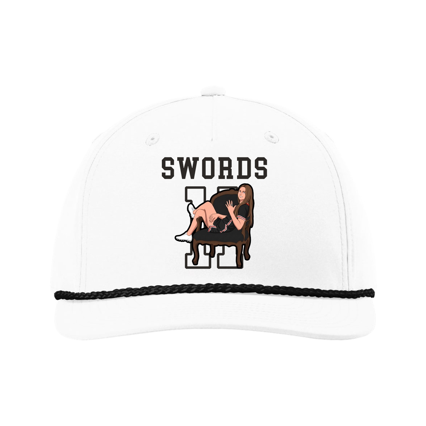 Five-Panel Classic Rope Cap — Shirsey in White