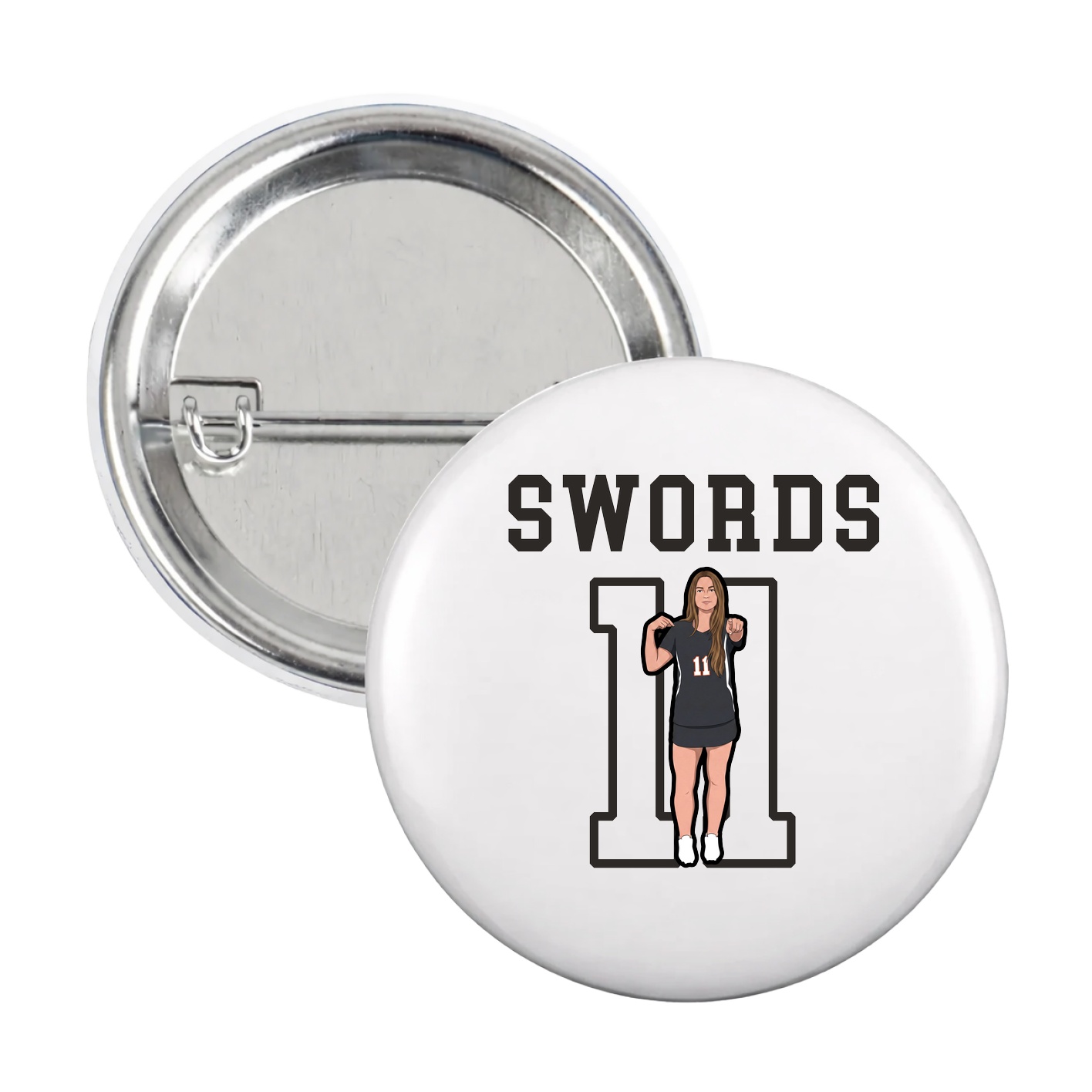 Game Day Button — Shirsey in White