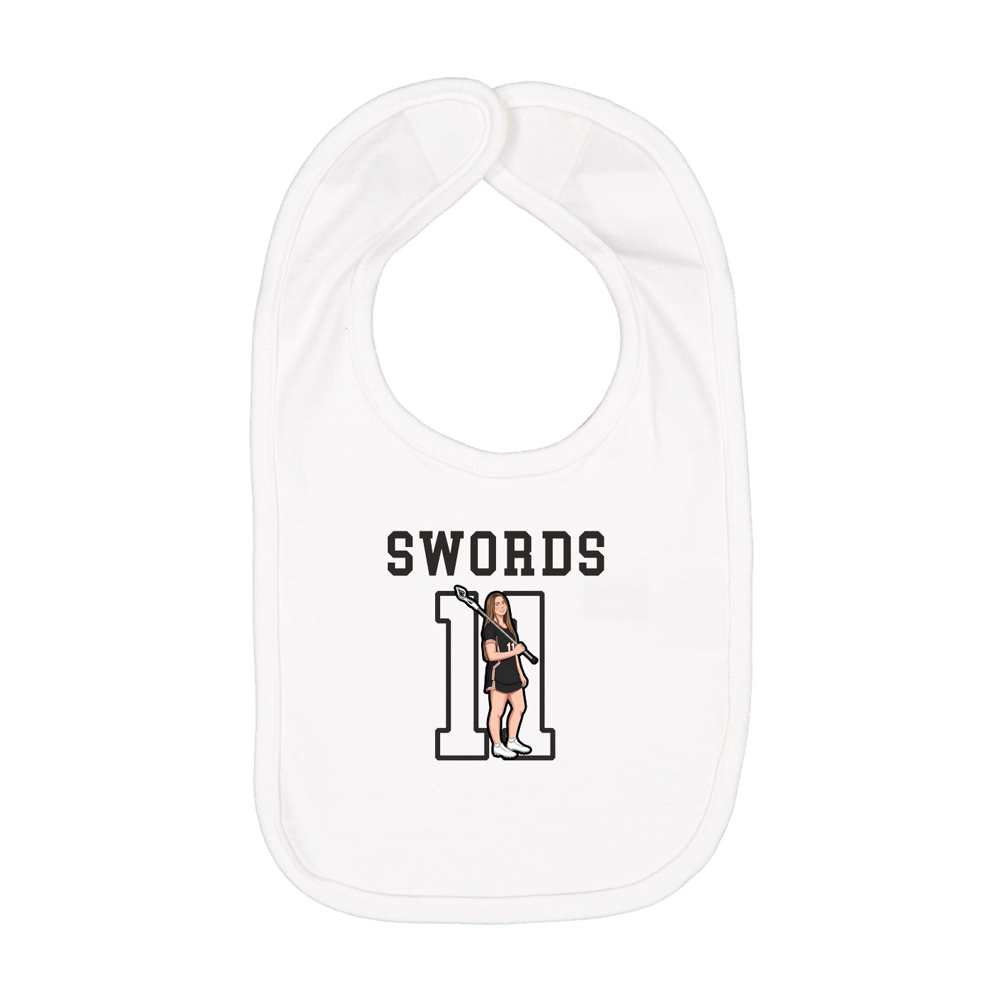 Infant Bib — Shirsey in White