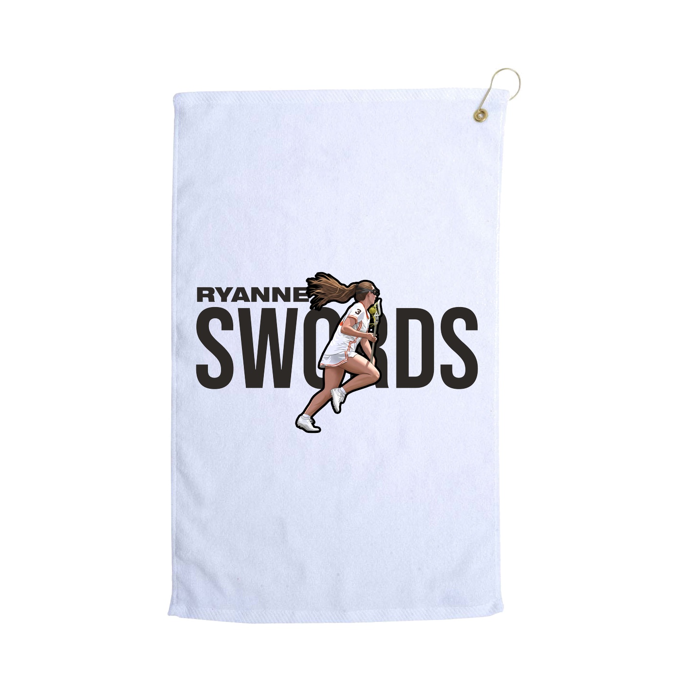Golf Towel — Player Name in White