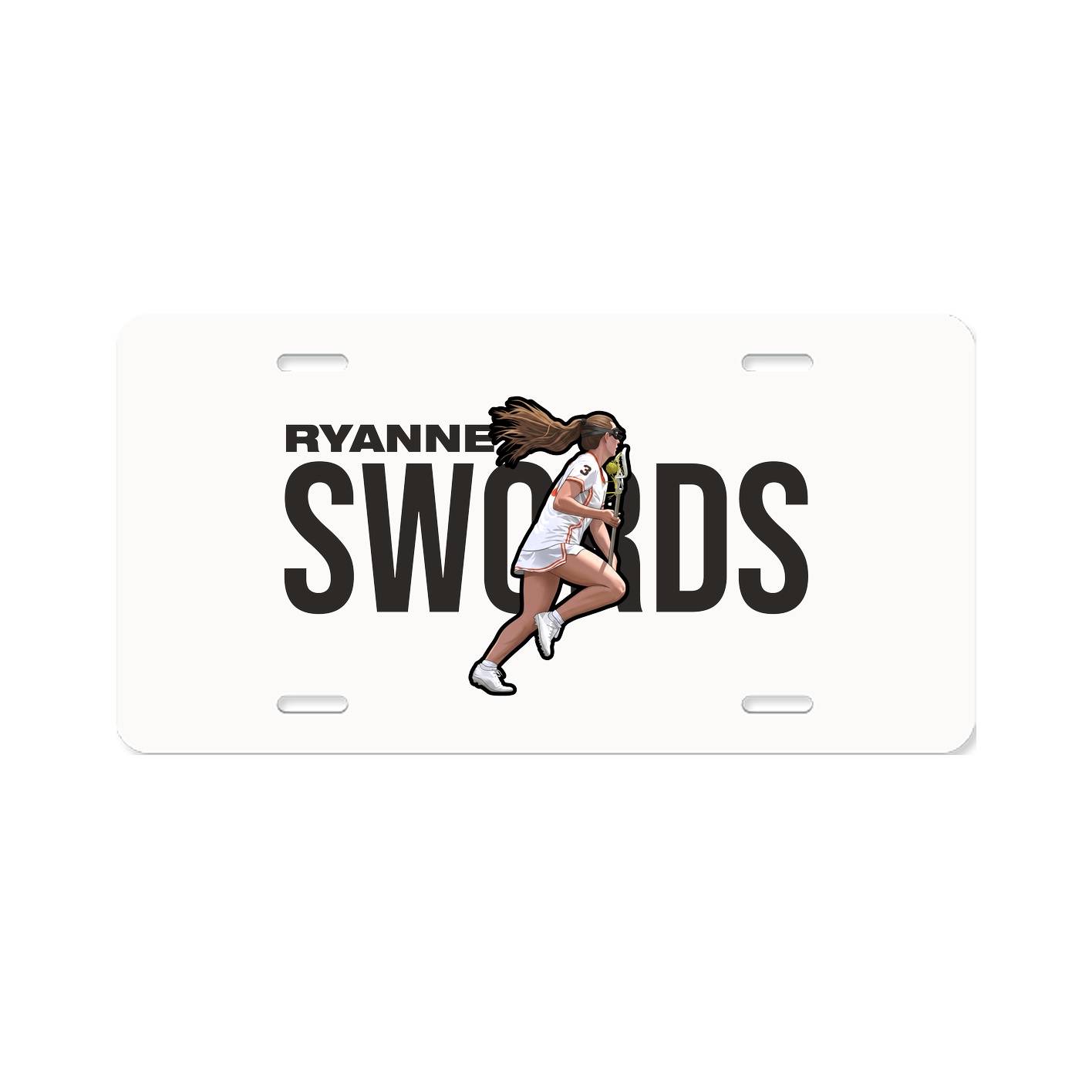 License Plate — Player Name in Classic