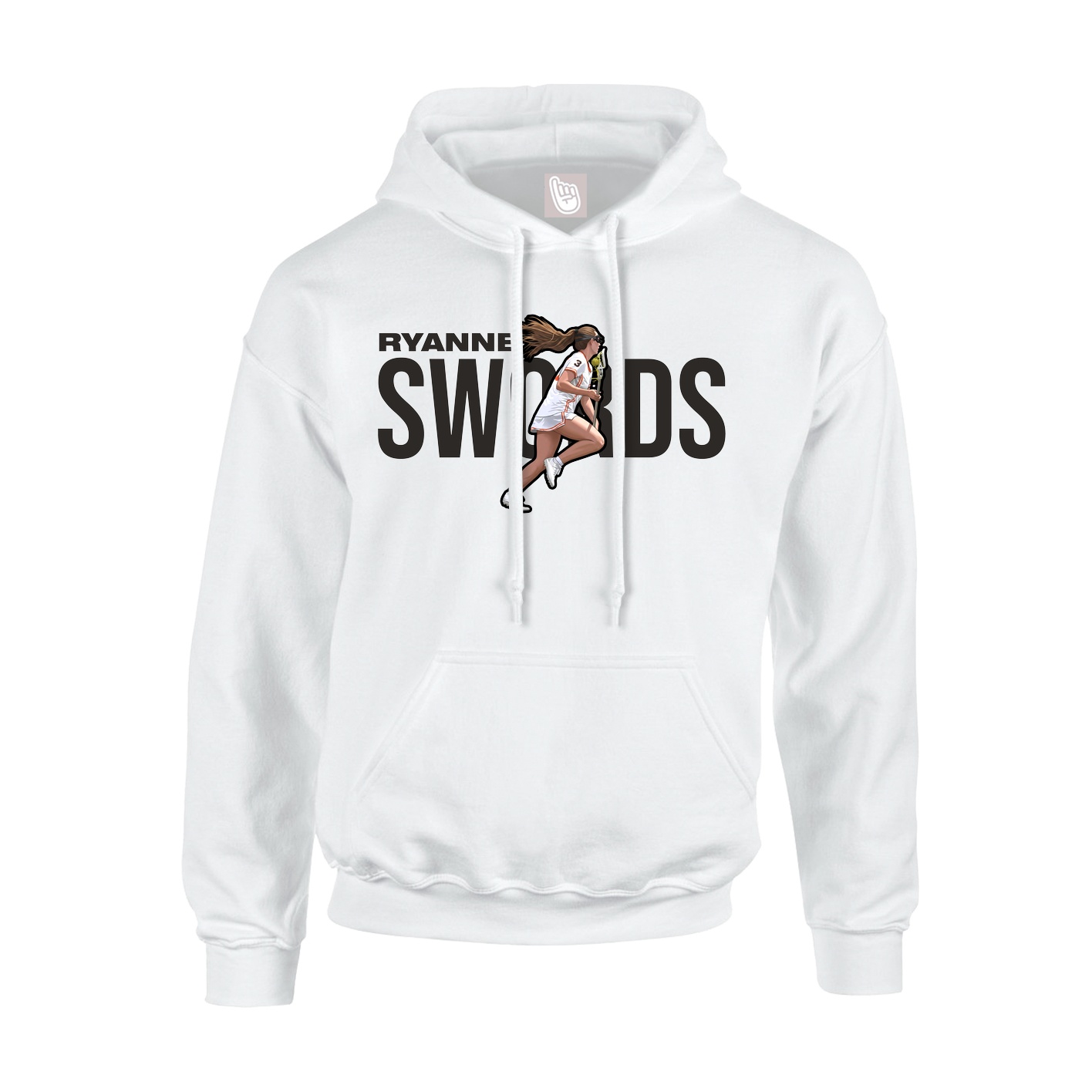 Hoodie — Player Name in White