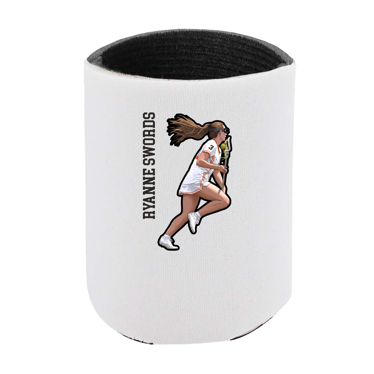 Can Holder — Name Vertical in White