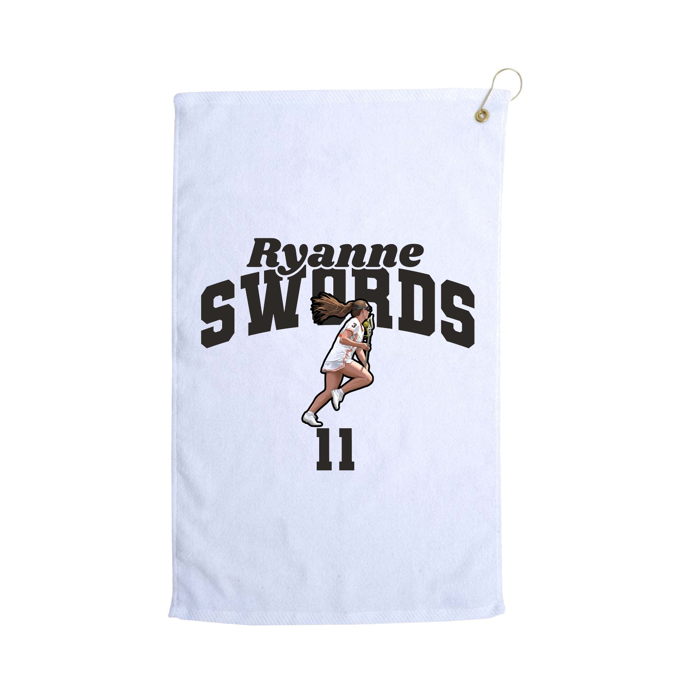 Golf Towel — Signature Arch in White