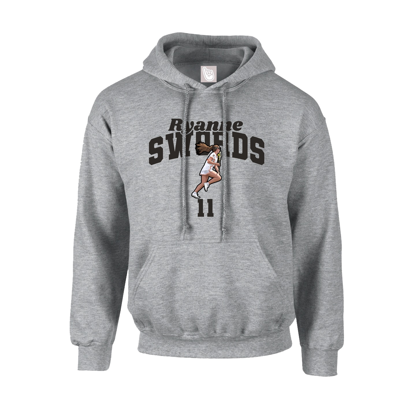Hoodie — Signature Arch in Grey