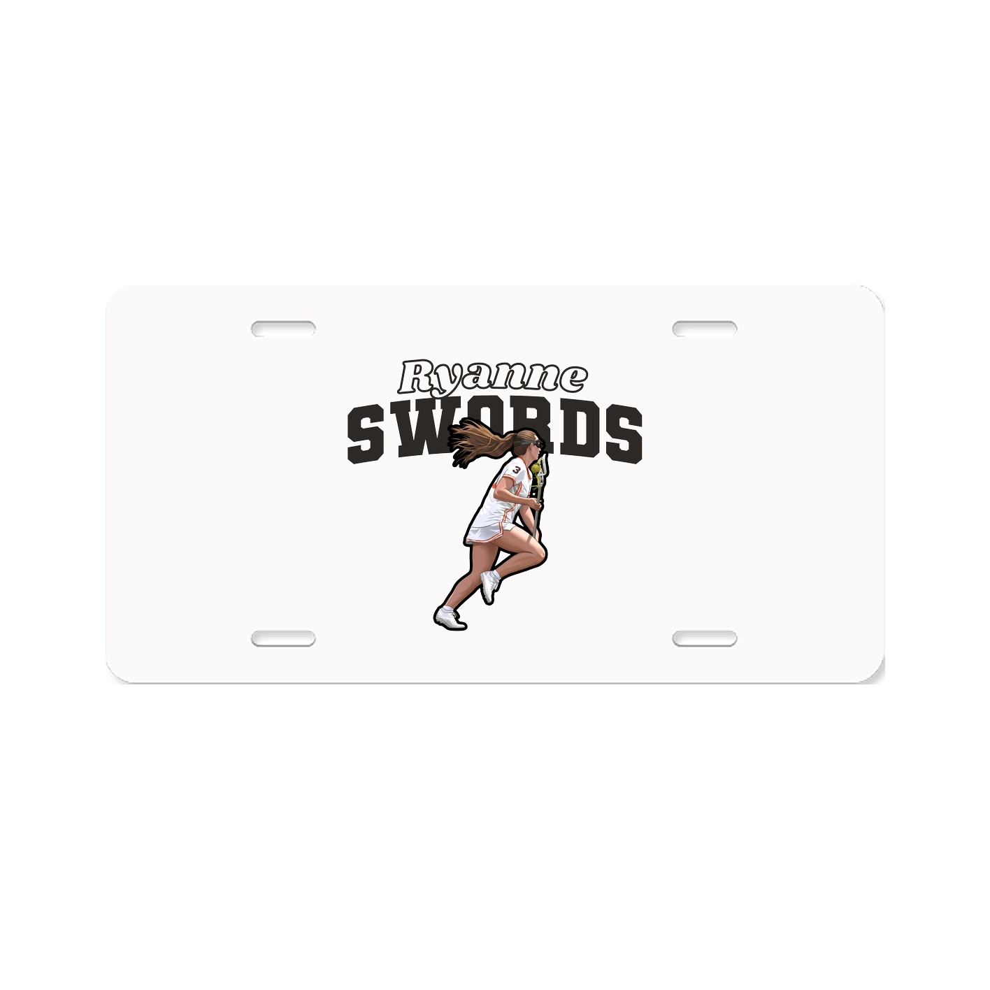 License Plate — Name Arch in Classic