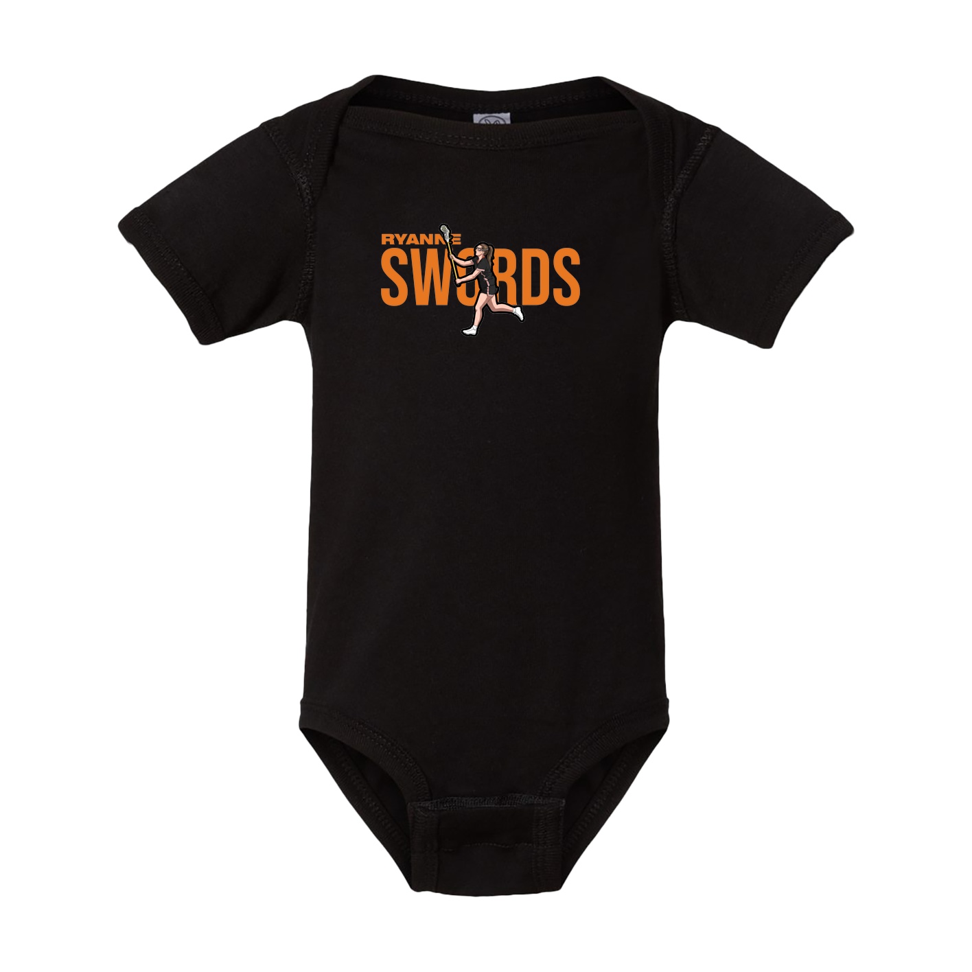Baby Onesie — Player Name in Black