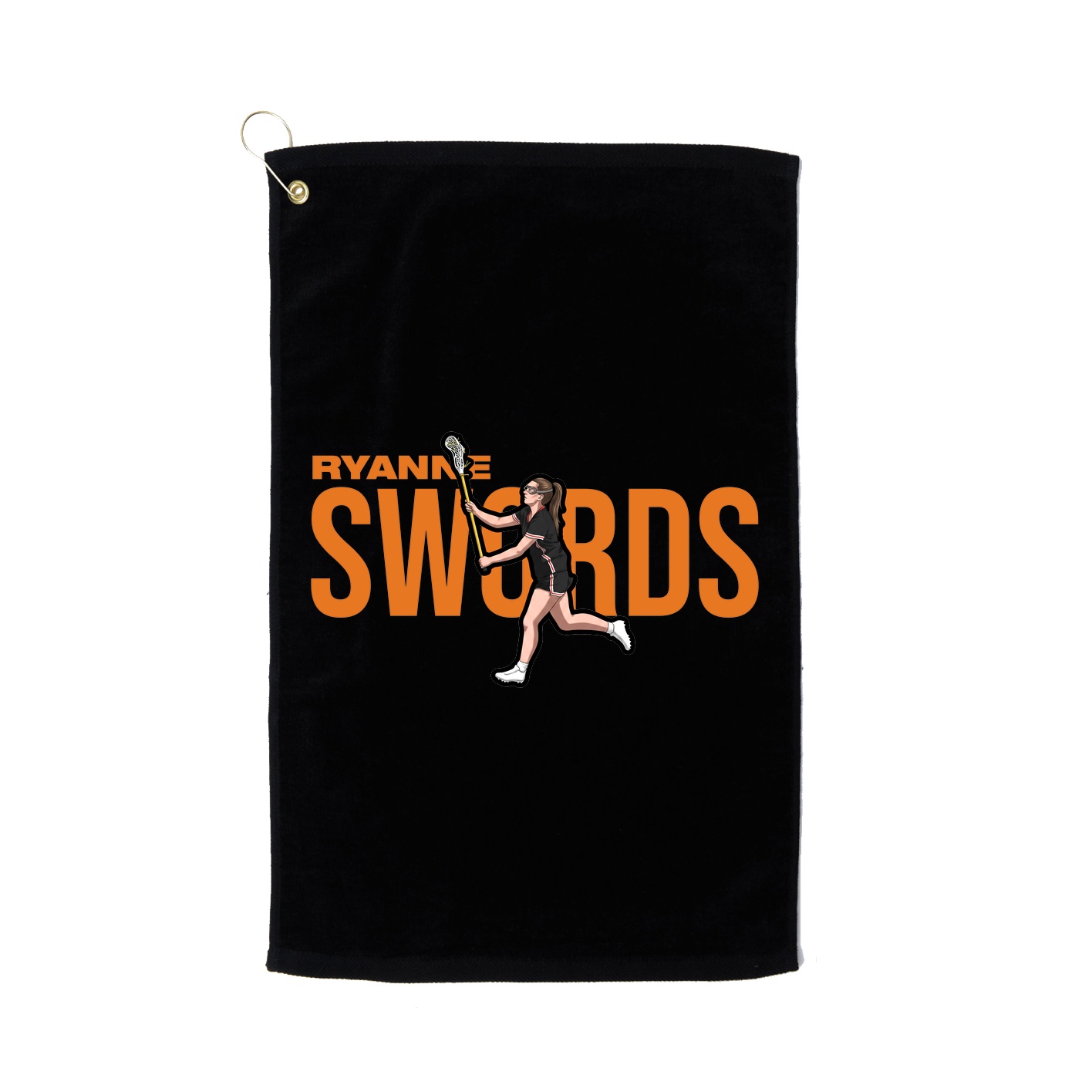 Golf Towel — Player Name in Black