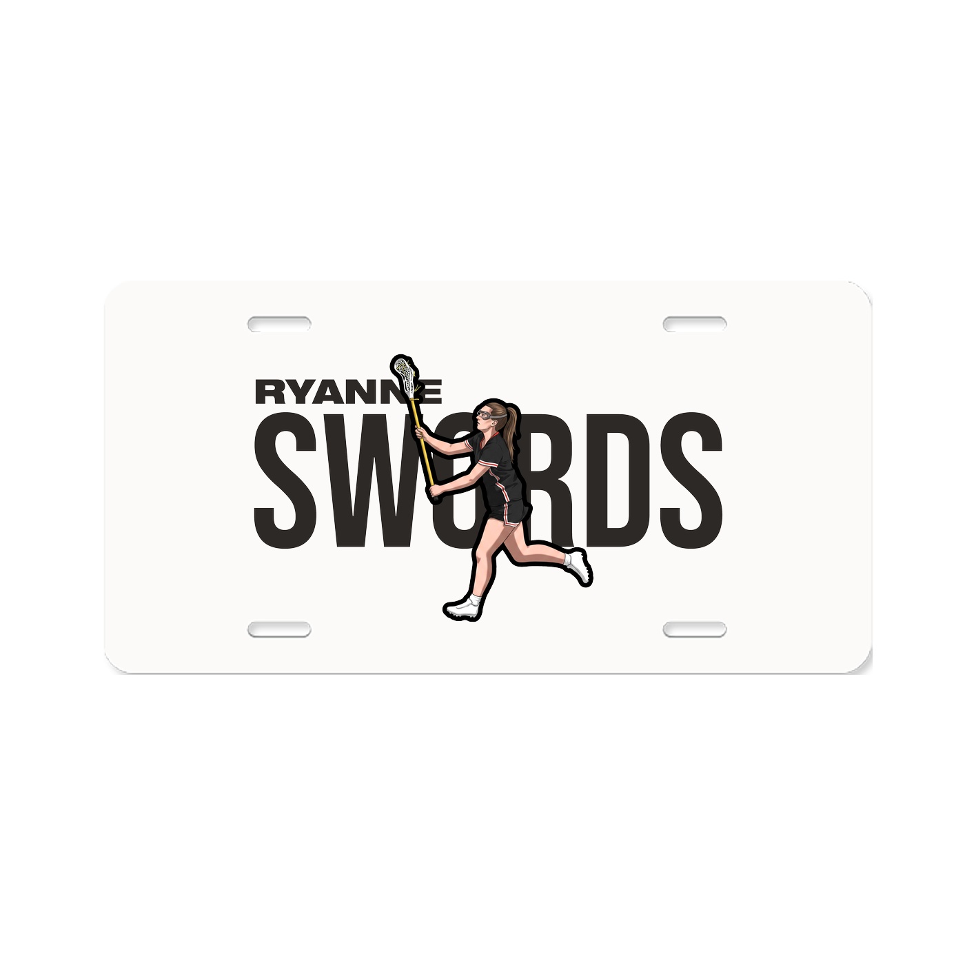 License Plate — Player Name in Classic