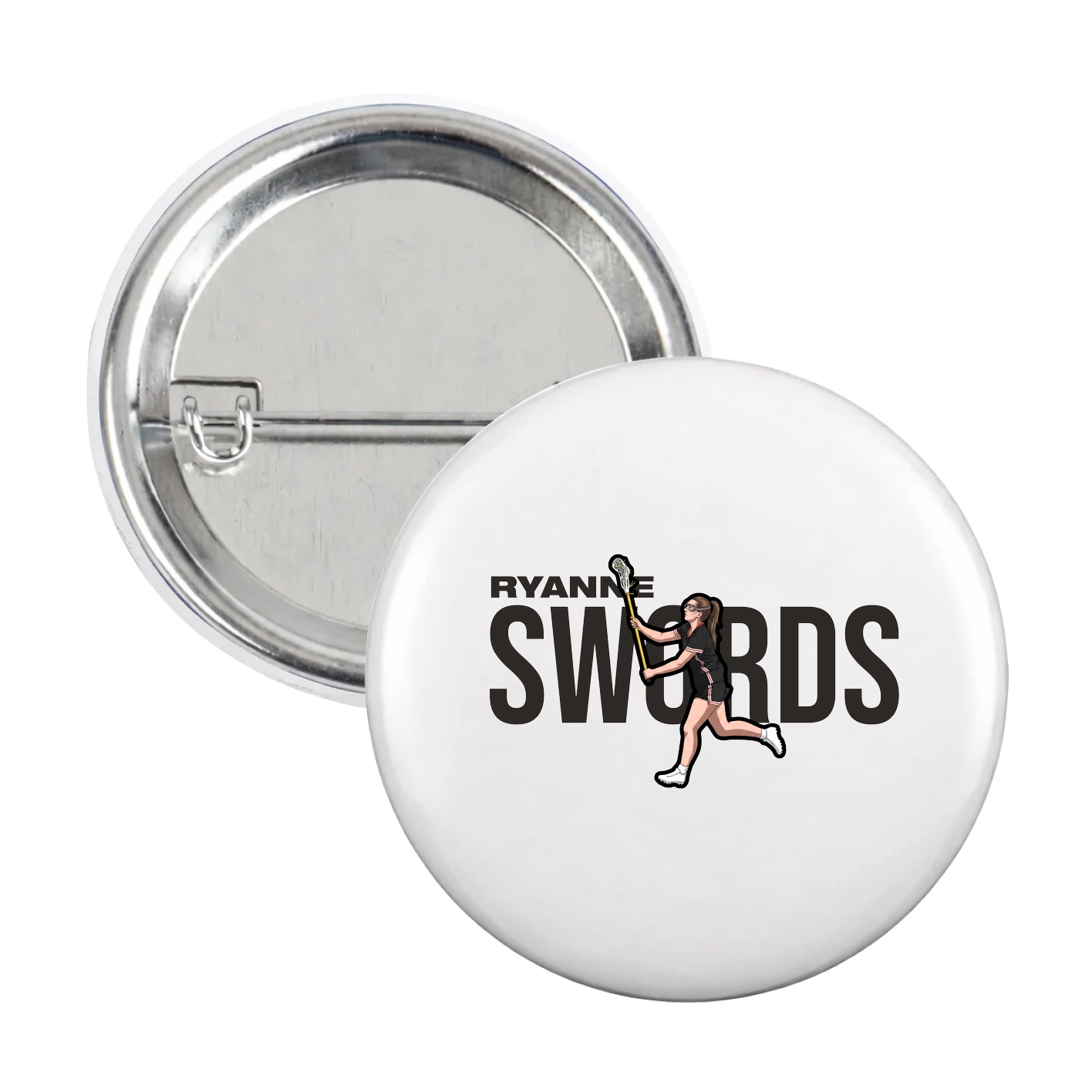 Game Day Button — Player Name in White