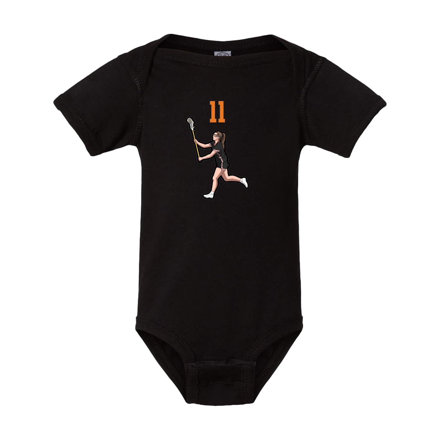 Baby Onesie — Number Top in Black