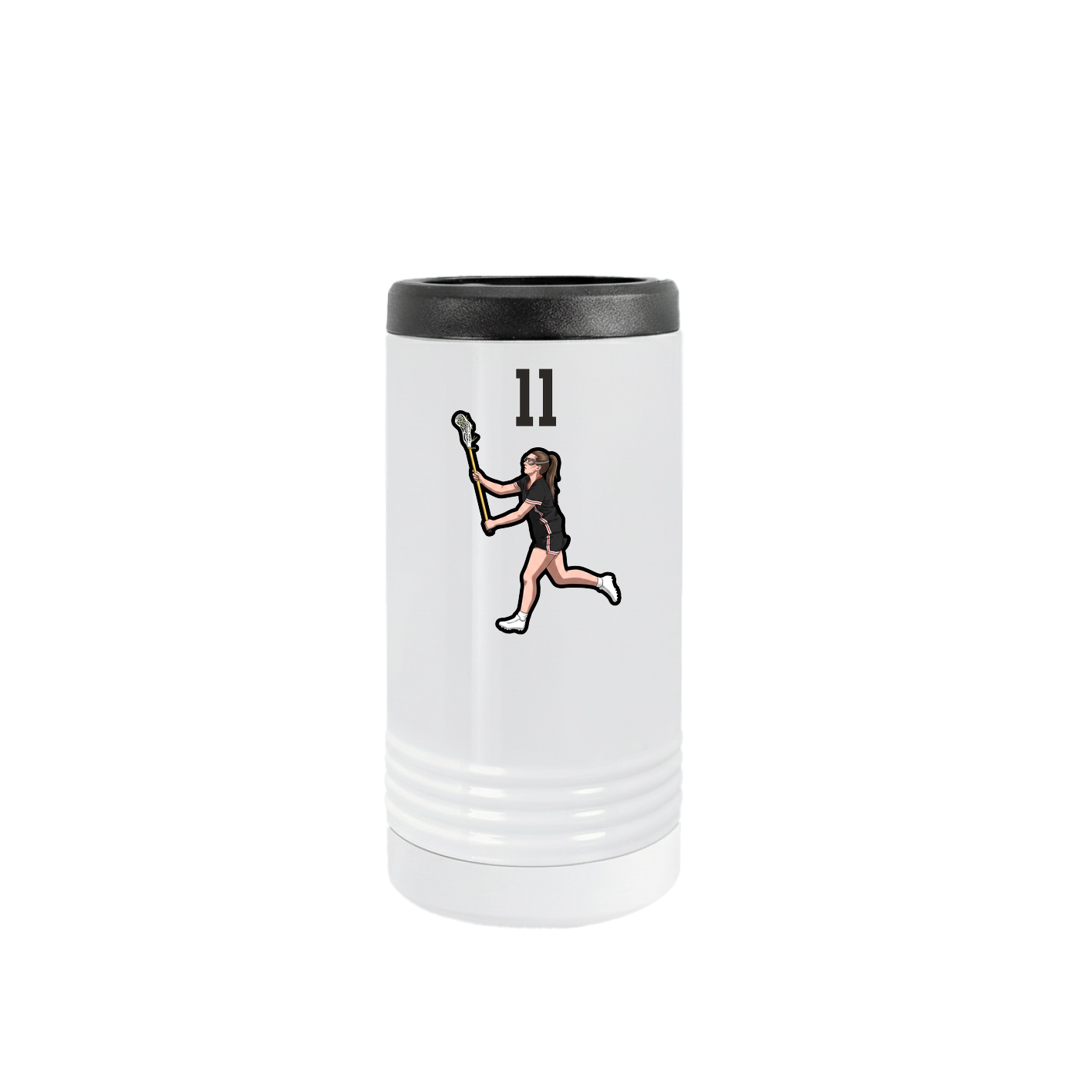 Slim Beverage Holder — Number Top in White