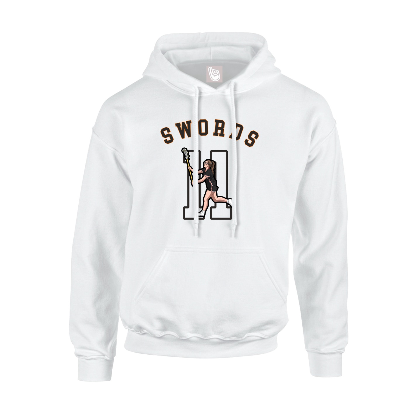Youth Hoodie — Shirsey Arch in White