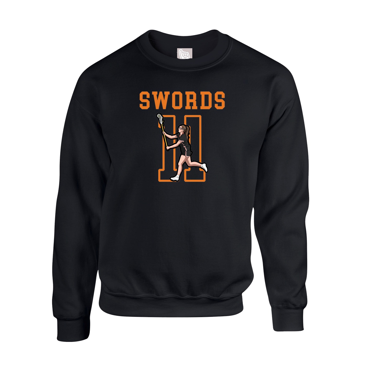 Fleece Crew — Shirsey in Black