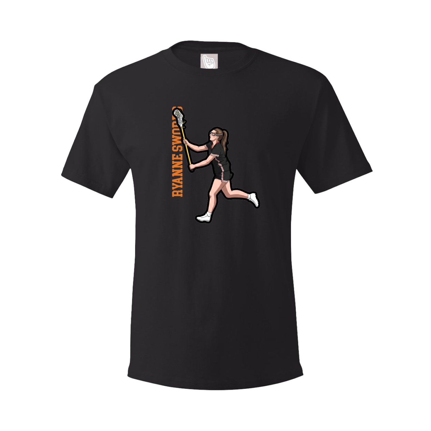 Tee — Name Vertical in Black
