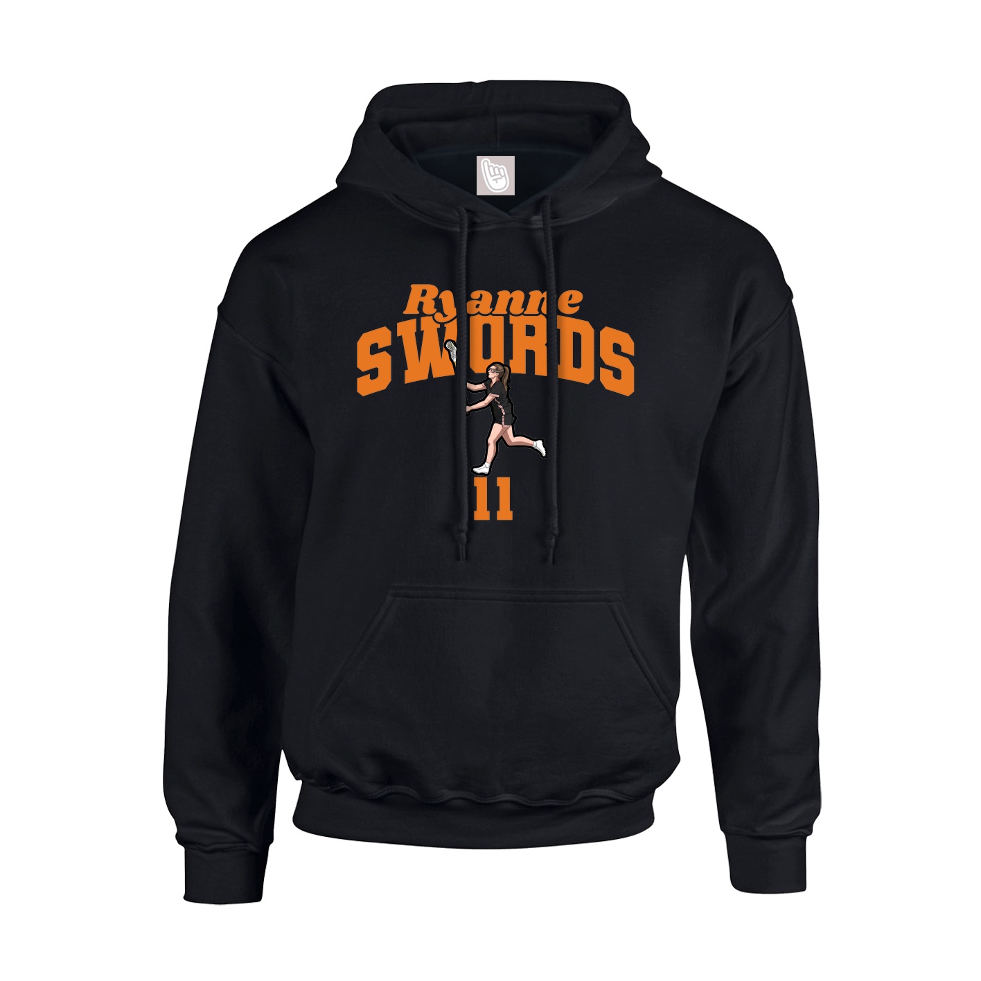 Hoodie — Signature Arch in Black