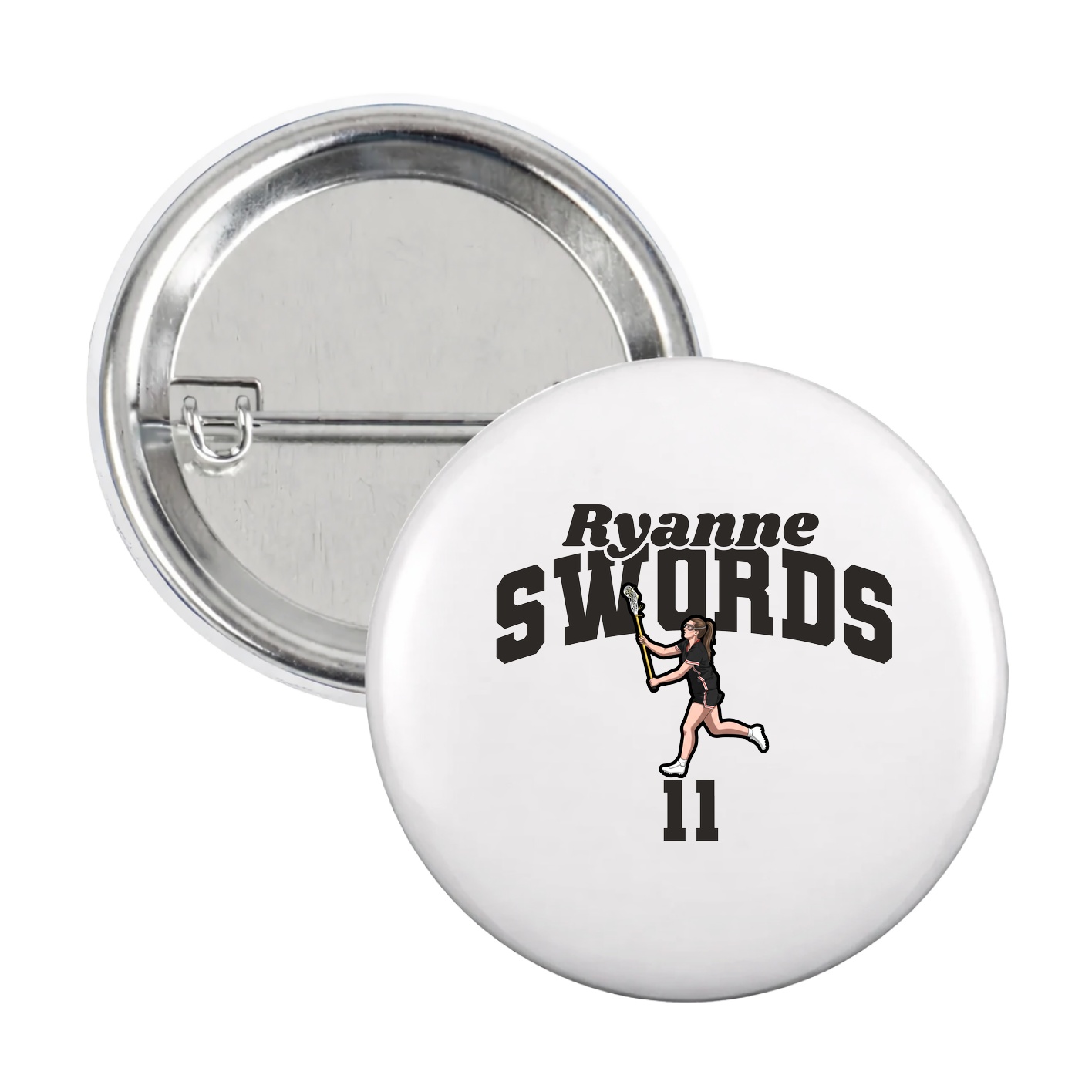 Game Day Button — Signature Arch in White