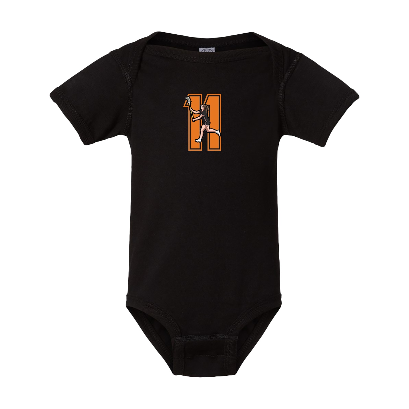 Baby Onesie — Number in Black