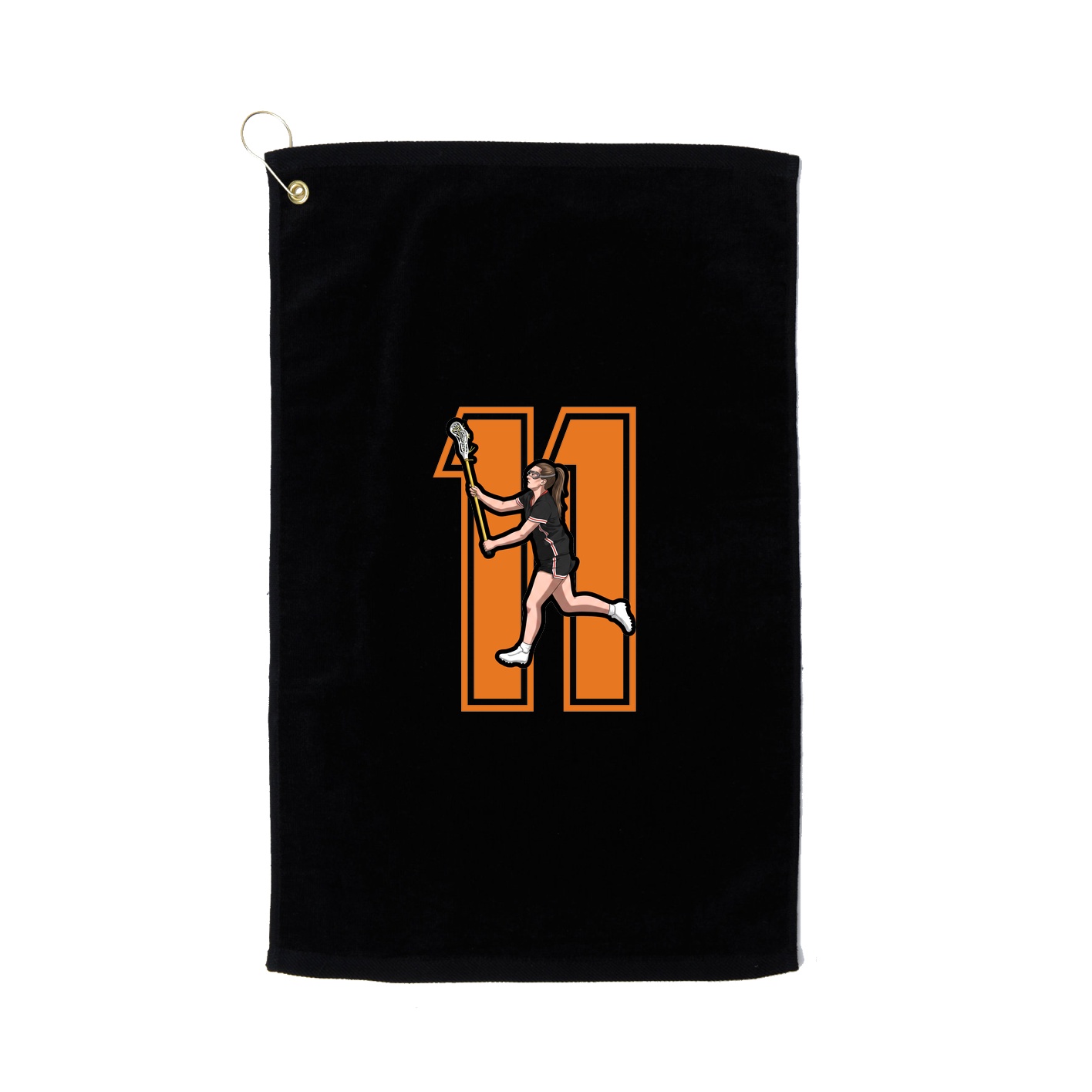 Golf Towel — Number in Black