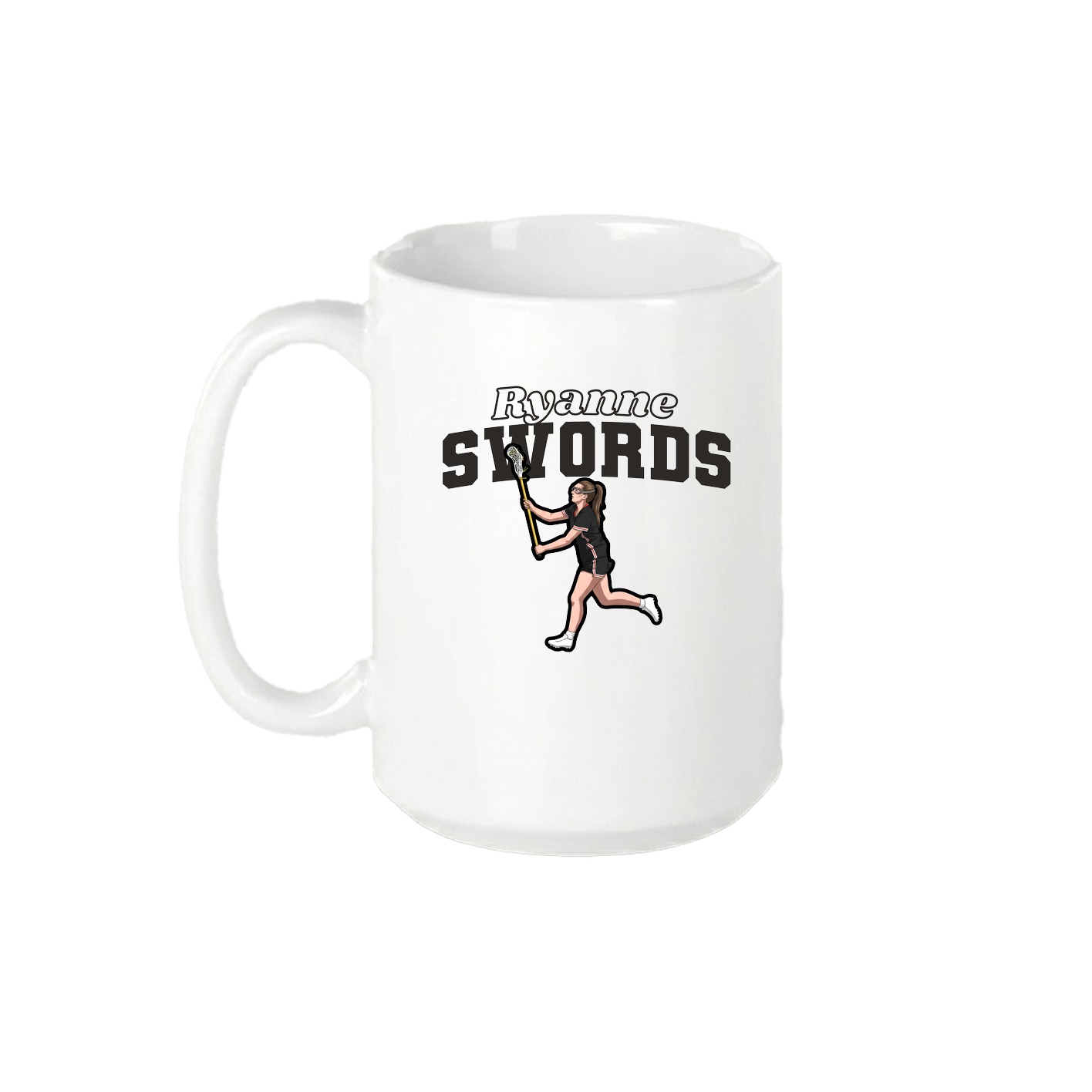 15oz Coffee Mug — Name Arch in White