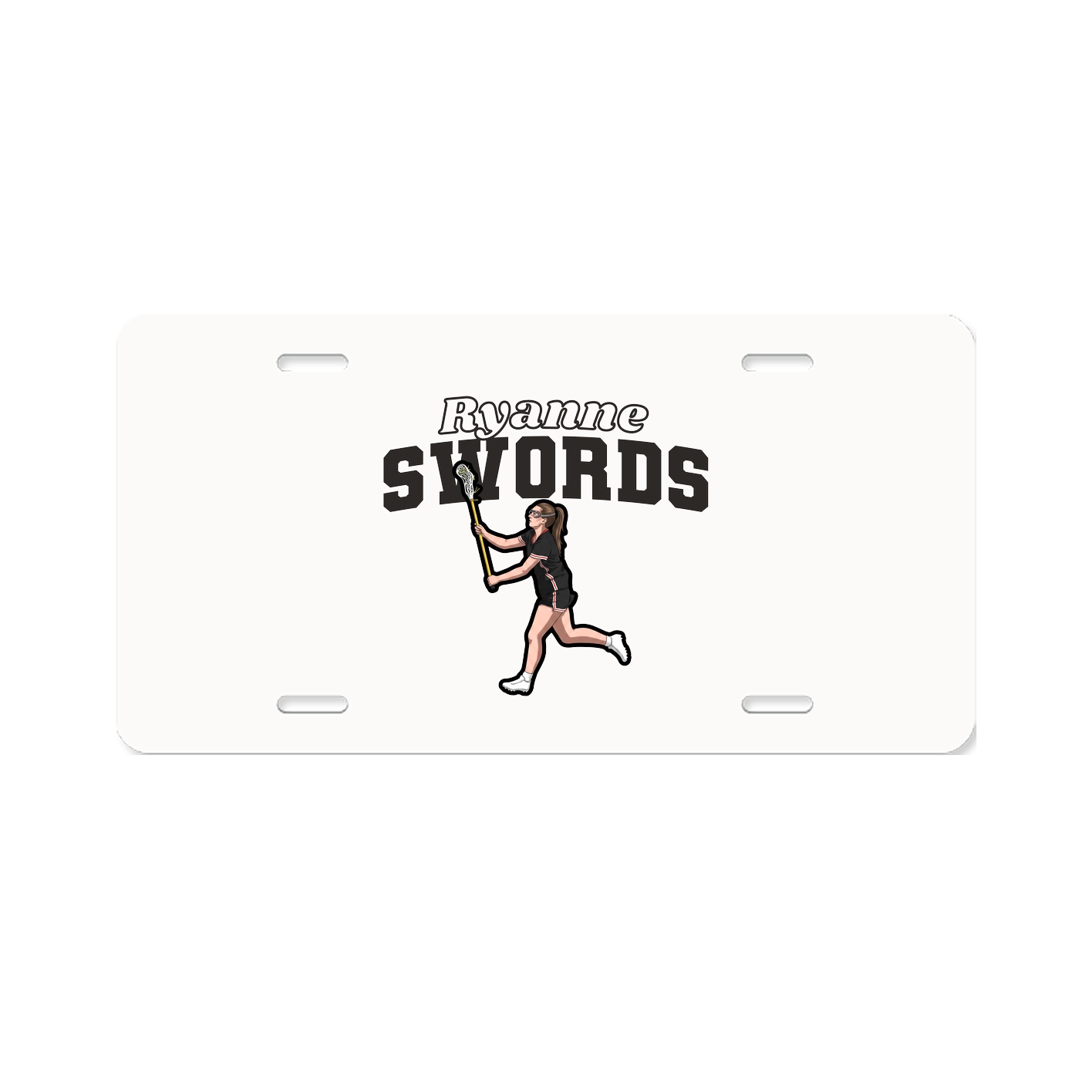 License Plate — Name Arch in Classic